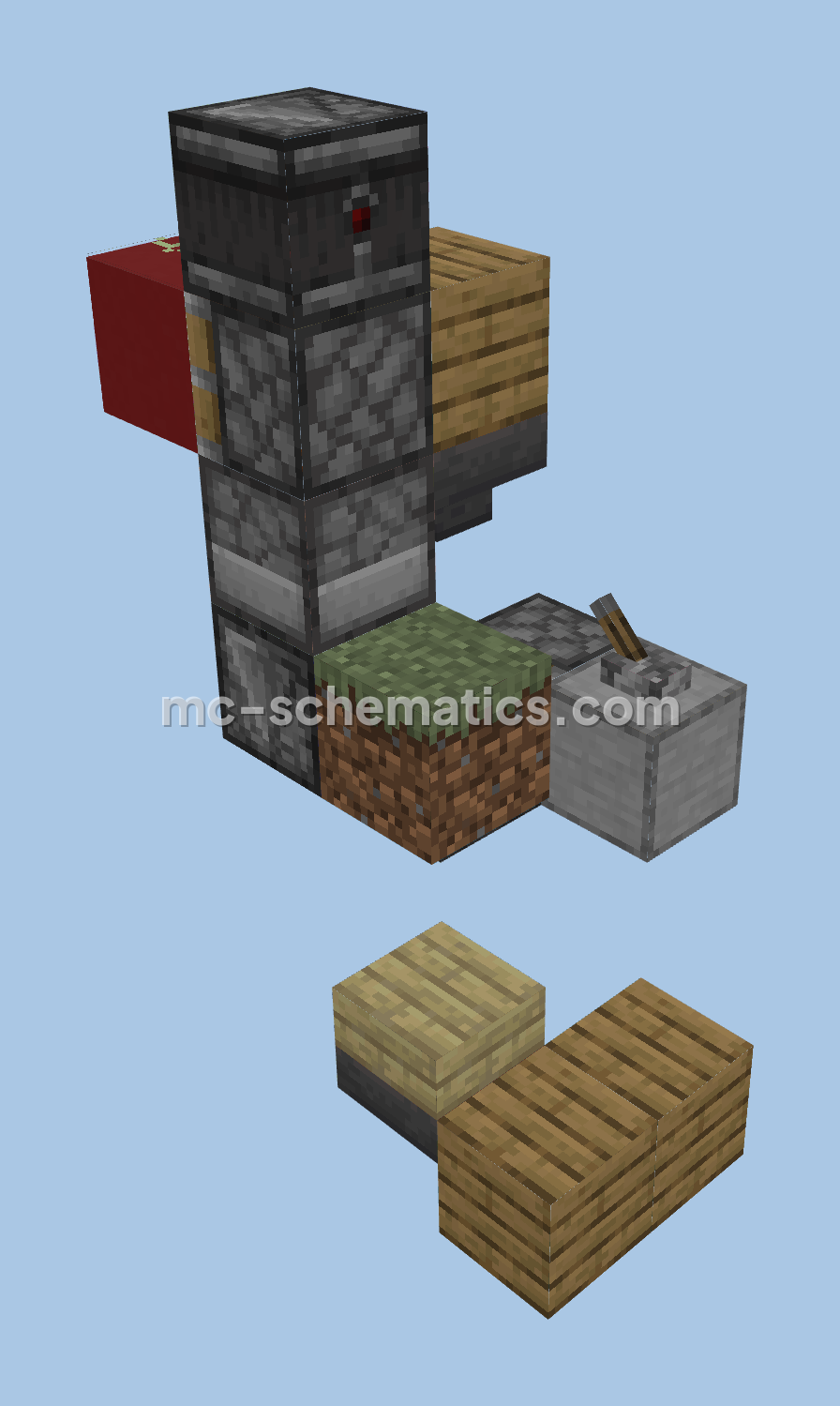 Miniature Bamboo Farm Minecraft schematic