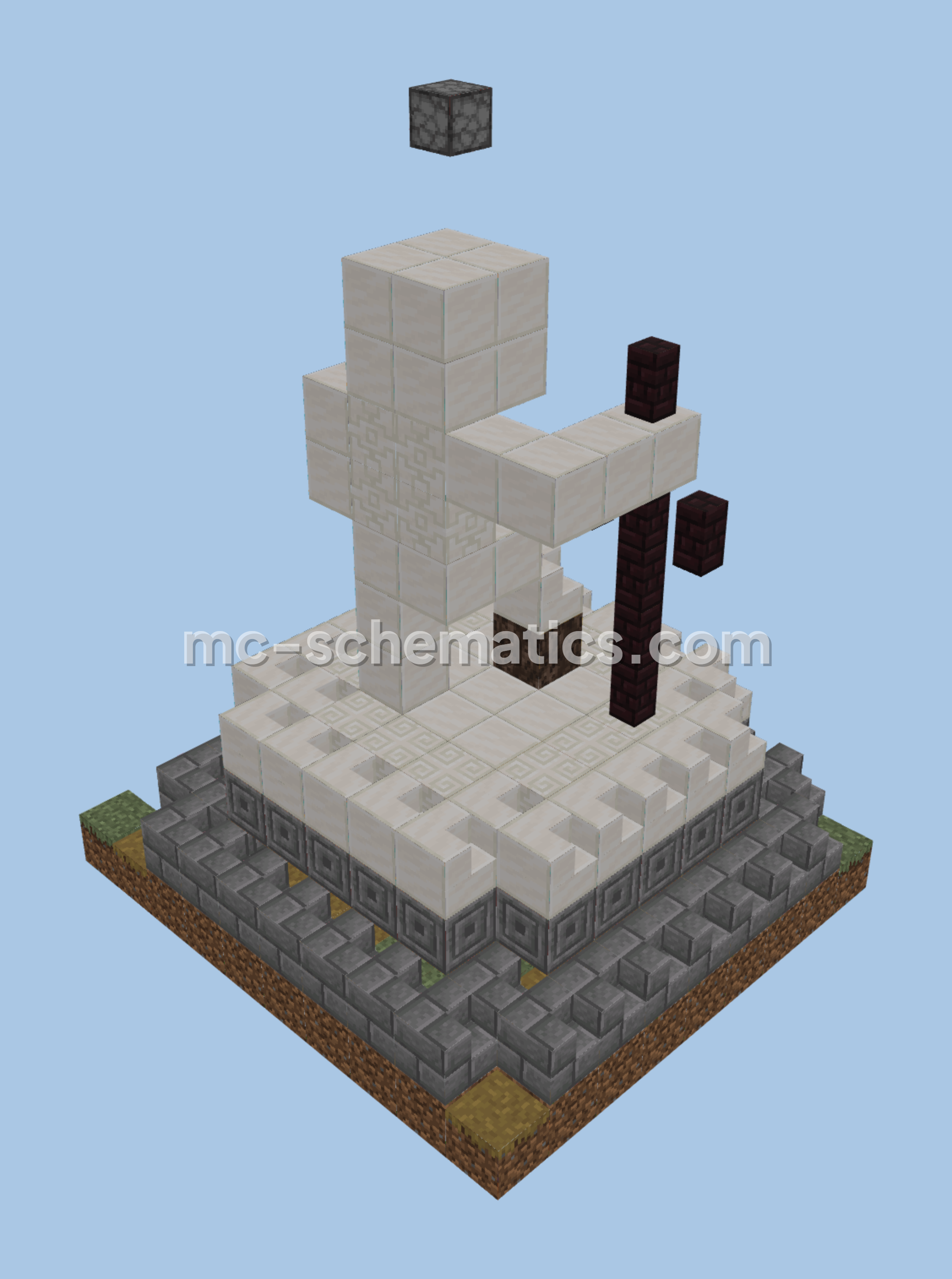 Miniature Dragon Egg Statue Minecraft schematic preview