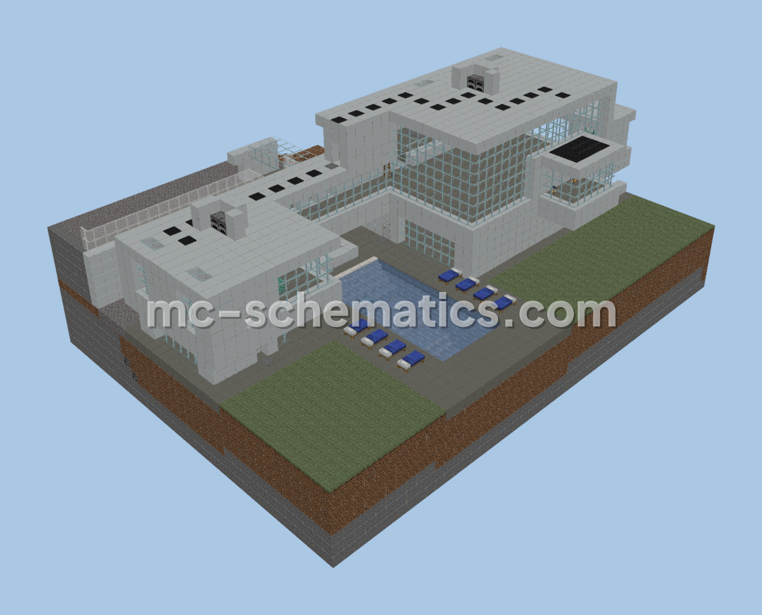 Minimalist Mountain Dwelling Minecraft schematic preview