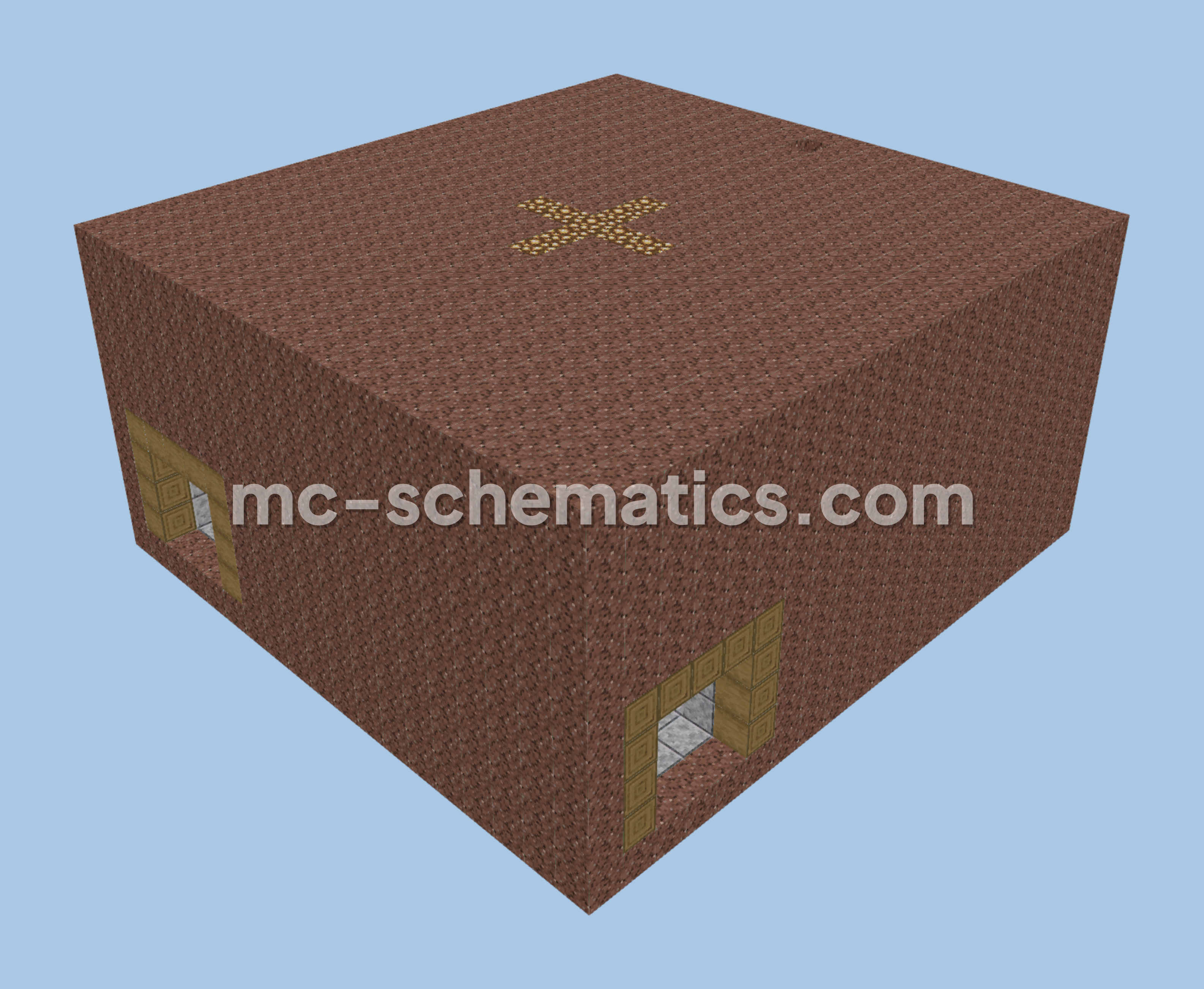 Mining Hub Structure Minecraft schematic preview