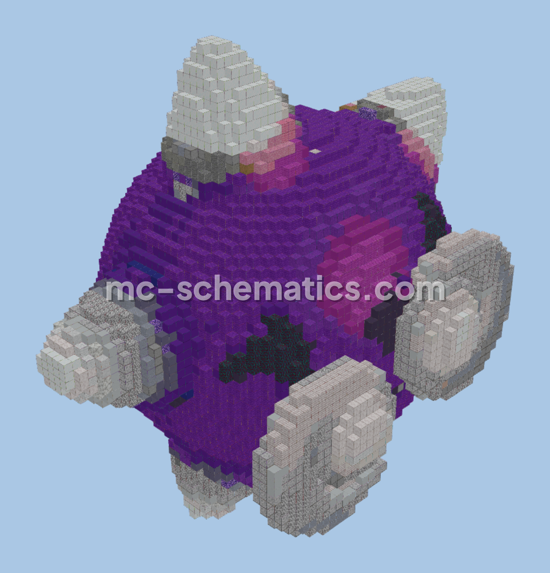 Minior Violet Core Minecraft Build Minecraft schematic preview
