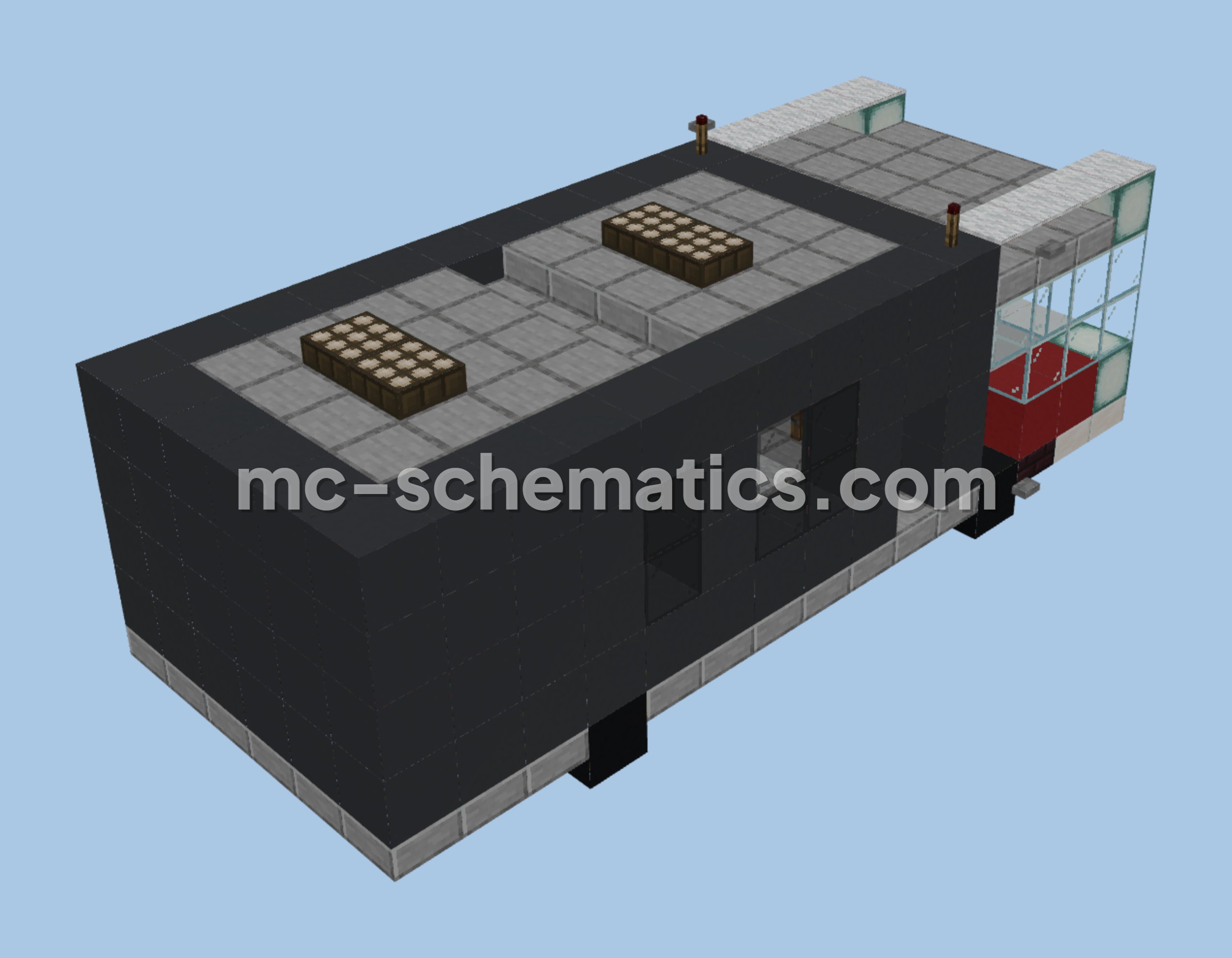 Mobile House Minecraft schematic preview