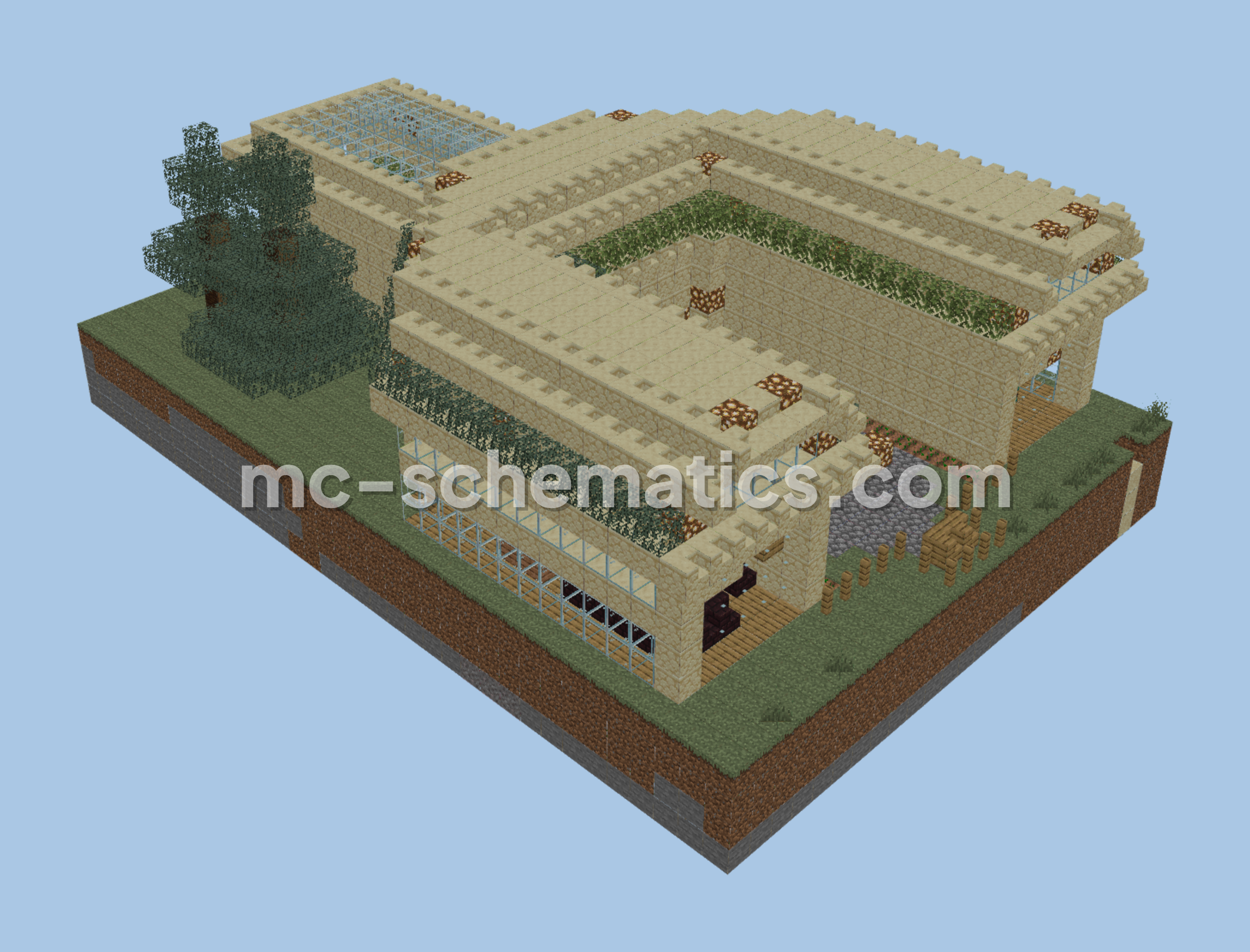 Mobotropolis Civic Center Sonic Build Minecraft schematic preview