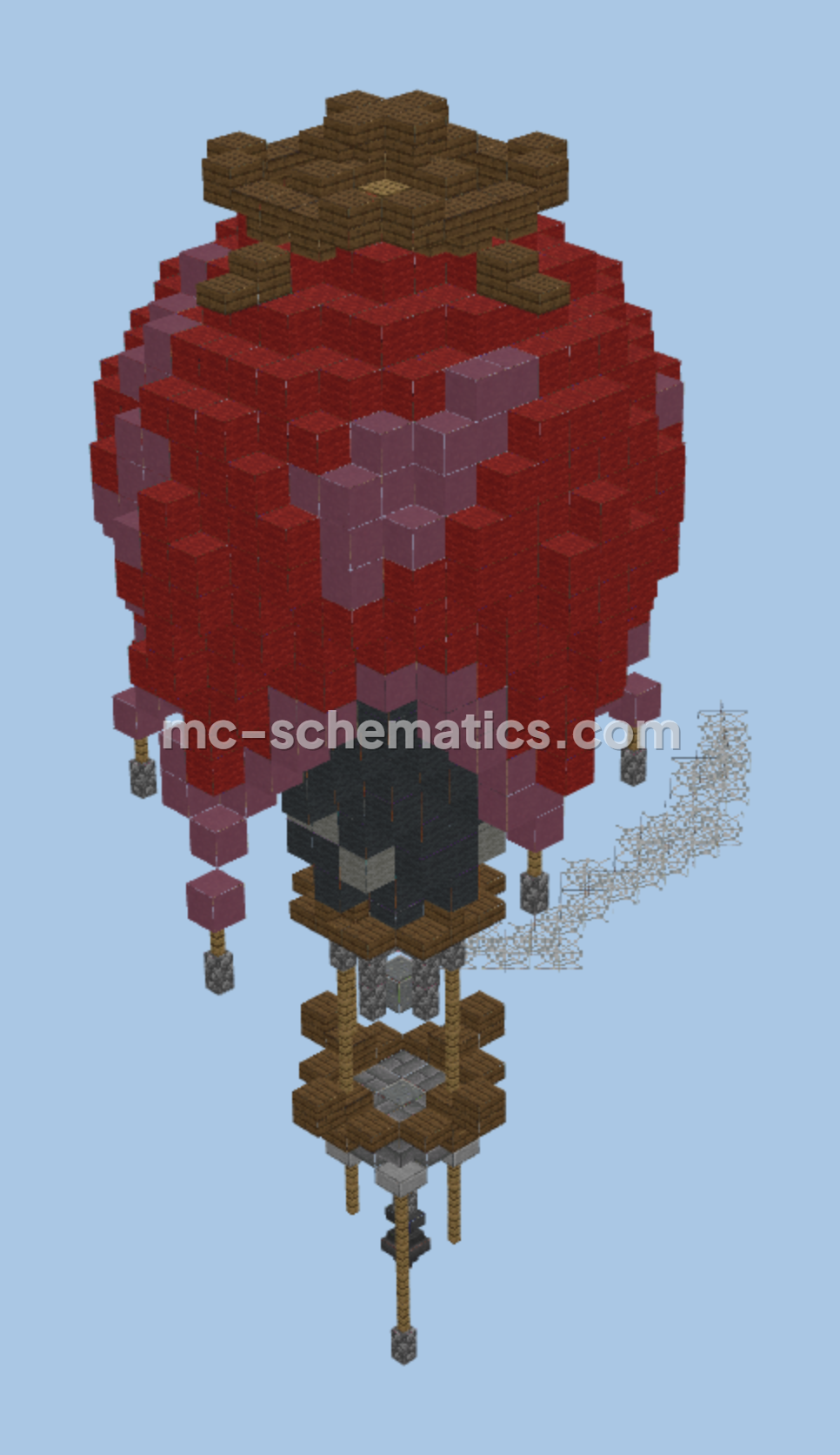 Modern Air Balloon Minecraft schematic preview