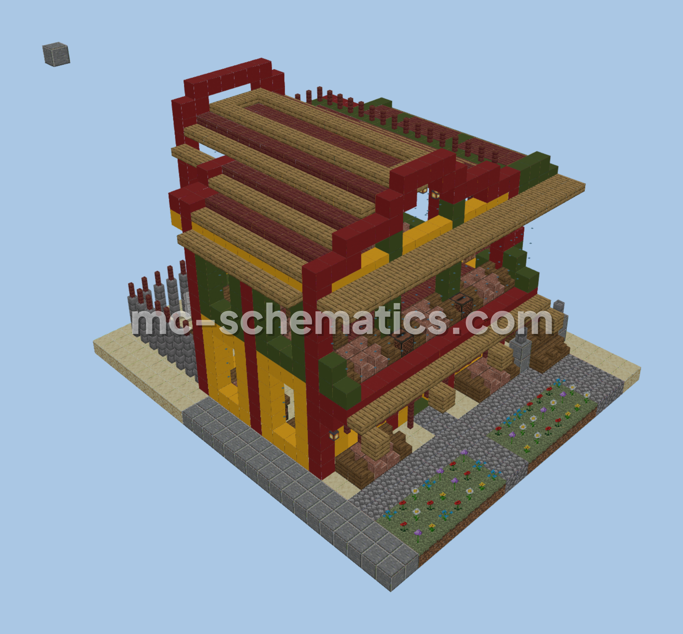 Modern Cafe Minecraft schematic preview