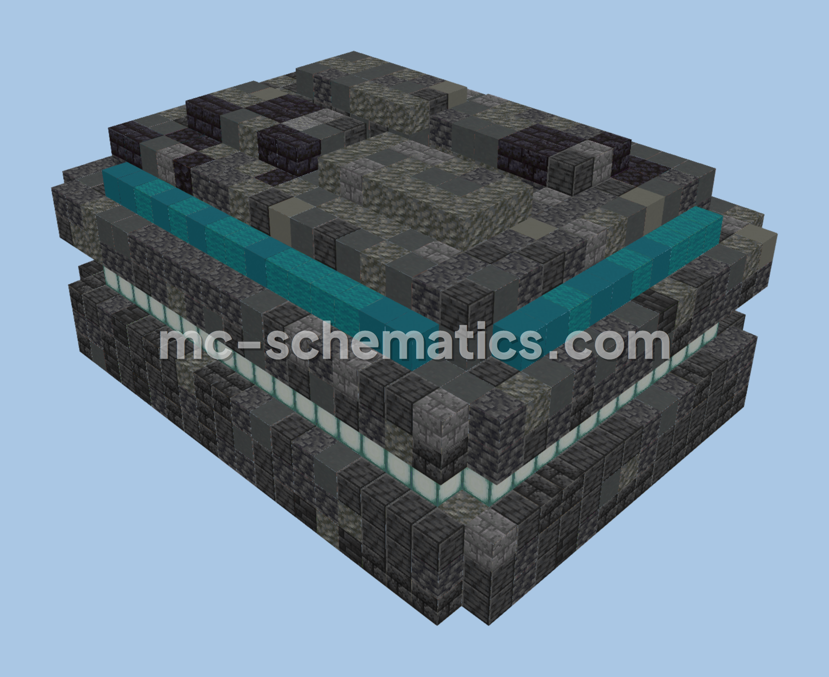 Modern City Building Structure Minecraft schematic preview