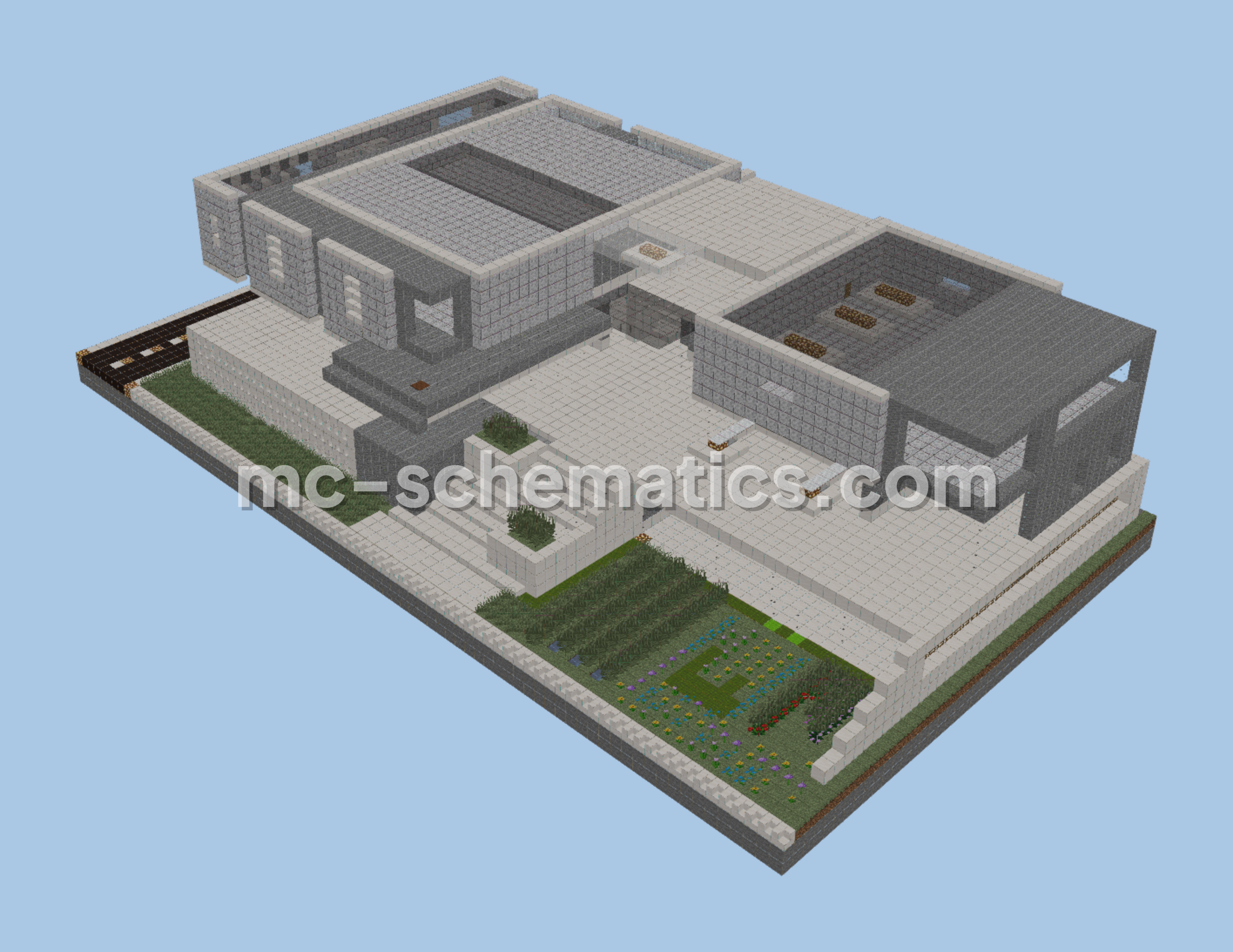 Modern Home Minecraft schematic preview