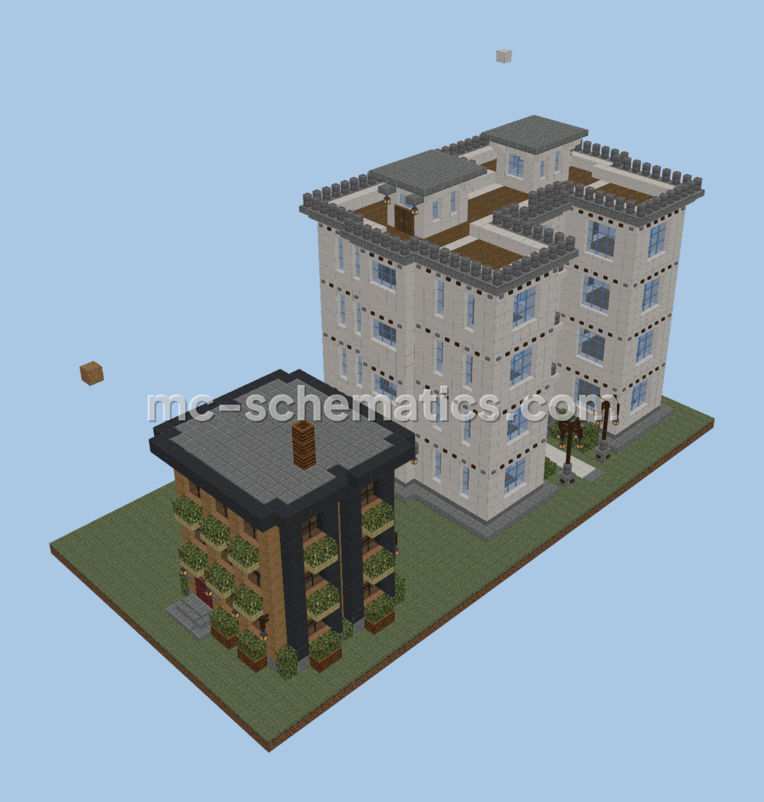 Modern House 64 Minecraft schematic preview