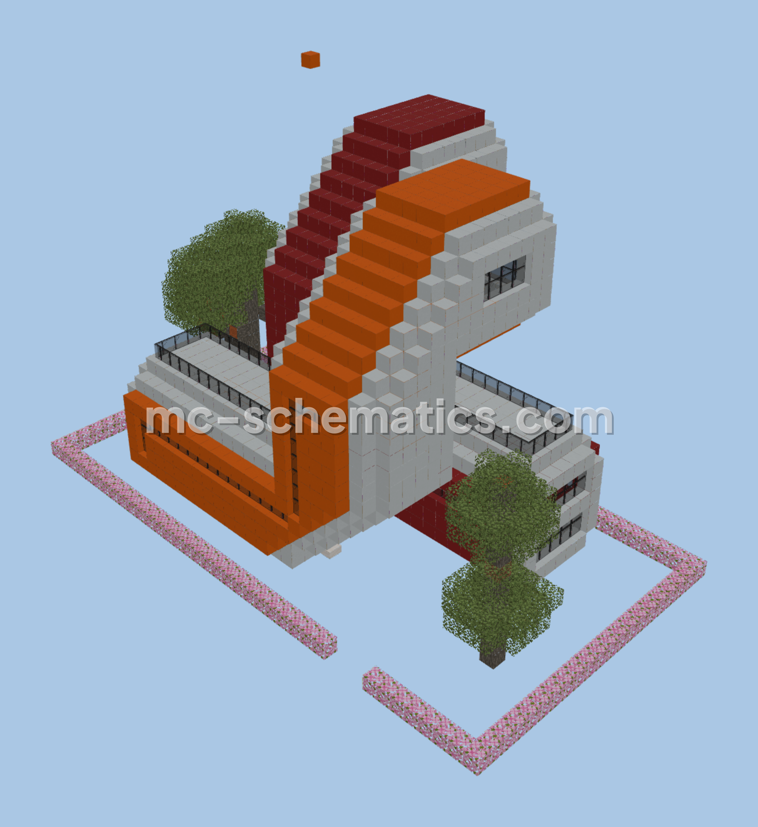 Futuristic Blackstone House Minecraft schematic preview