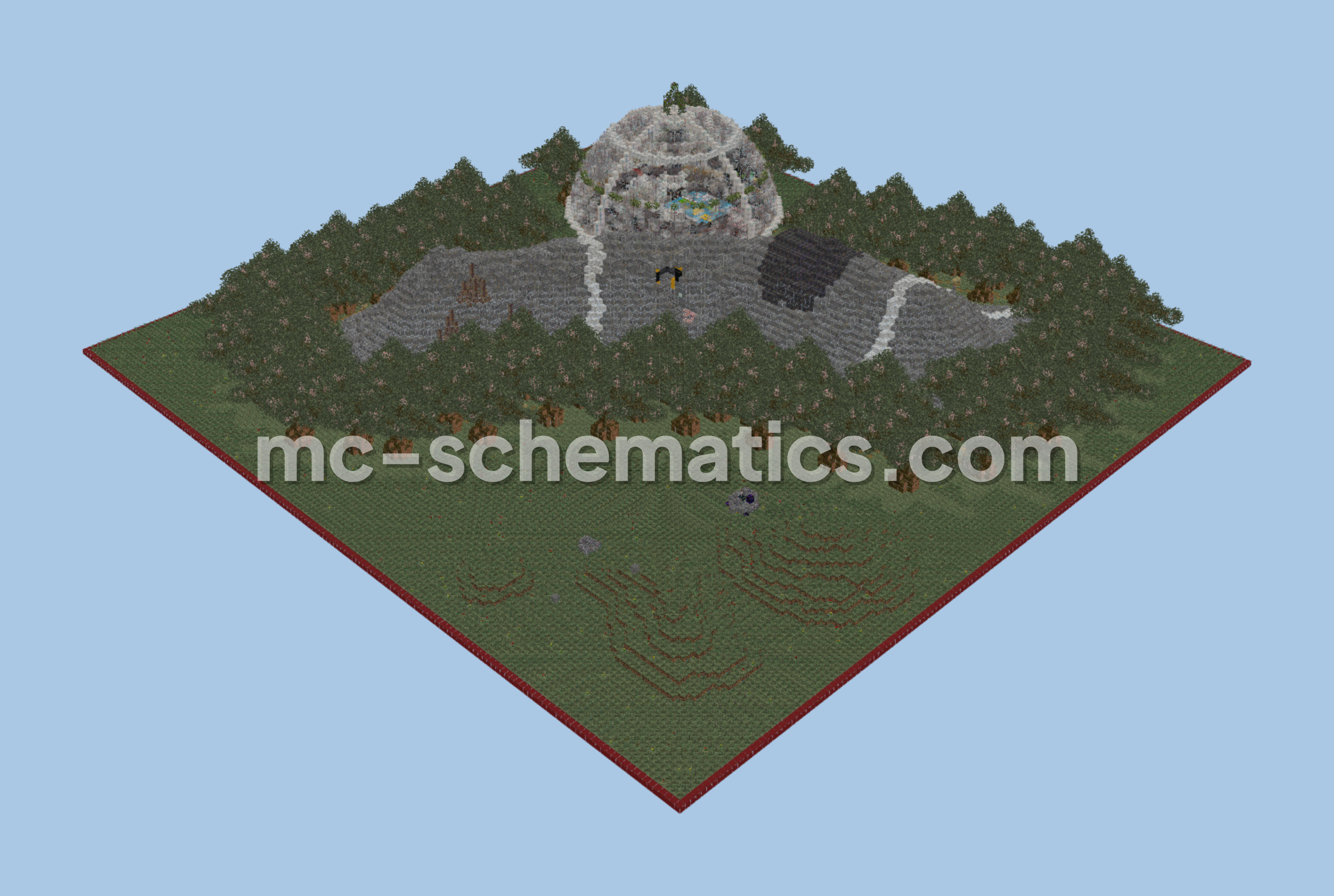 Modern House Spawn Minecraft schematic preview