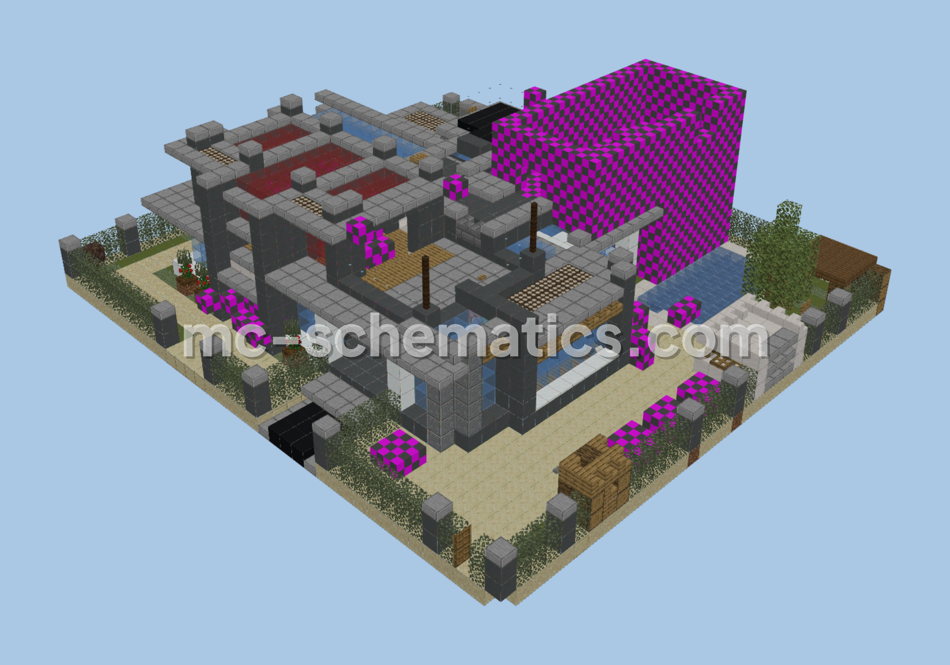 Modern Luxury Residence Minecraft schematic preview