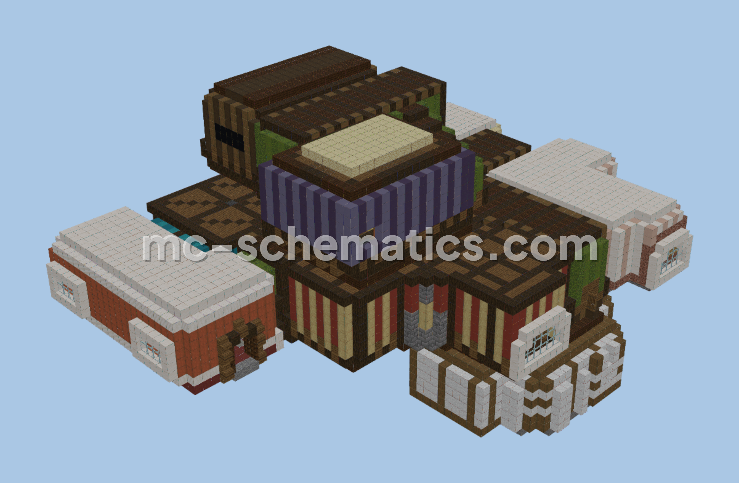 Modern Minecraft Interiors Pack Minecraft schematic preview