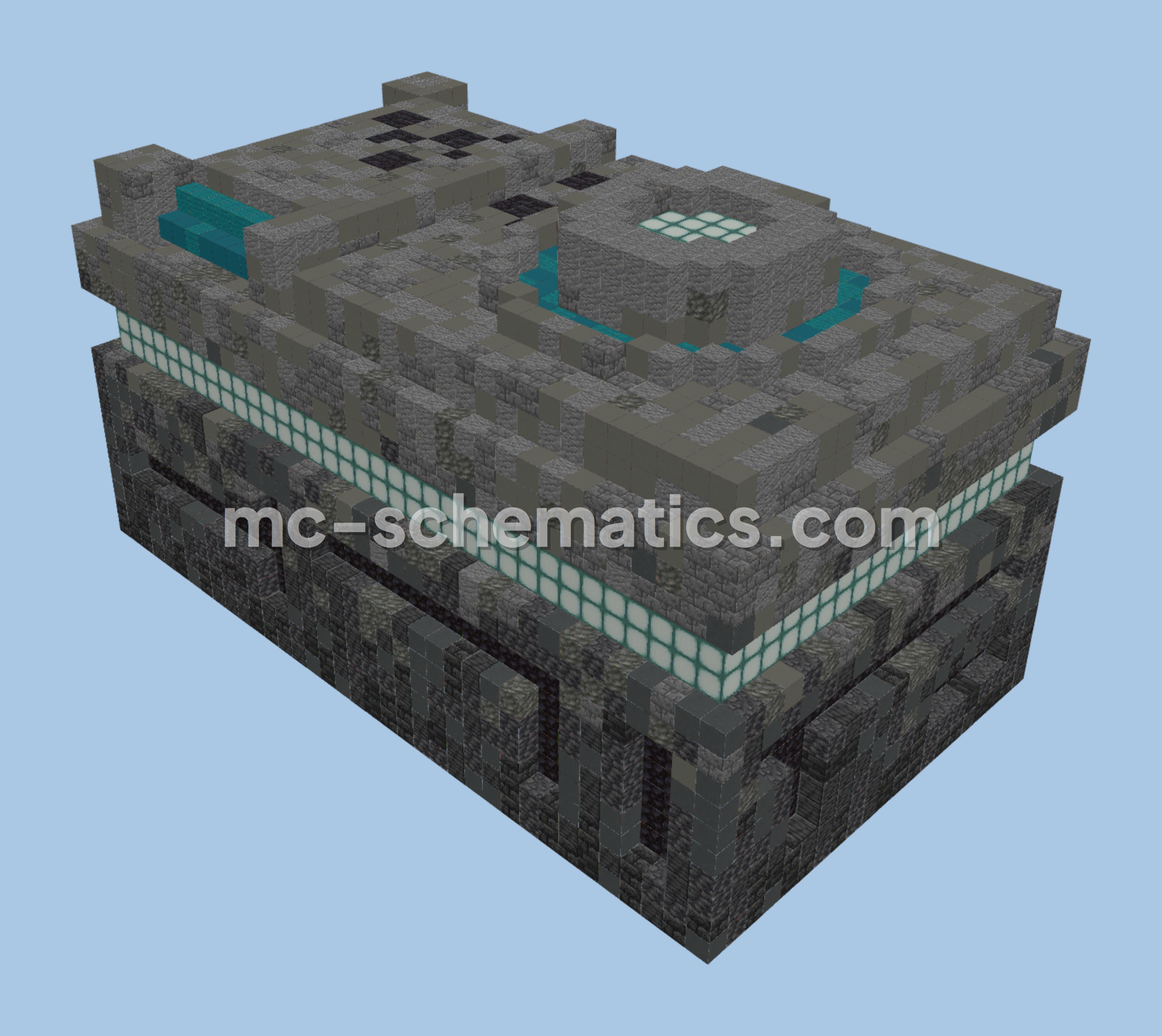 Modern Sci-Fi City Building Minecraft schematic preview