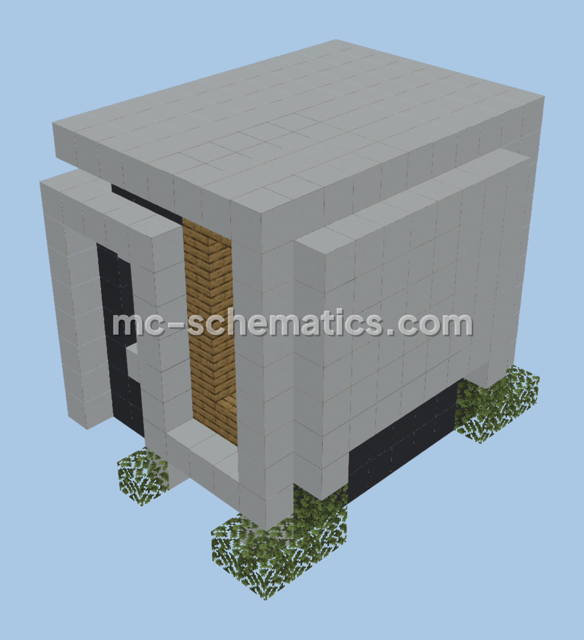 Modern Small House Minecraft schematic preview