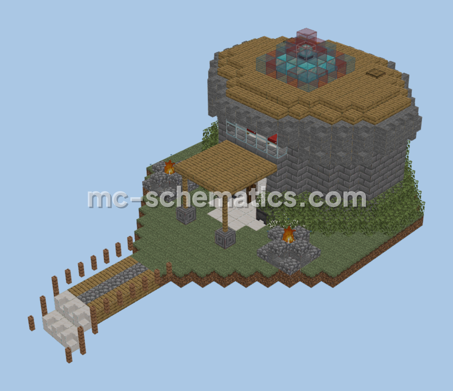 Modern Style Residence Minecraft schematic preview