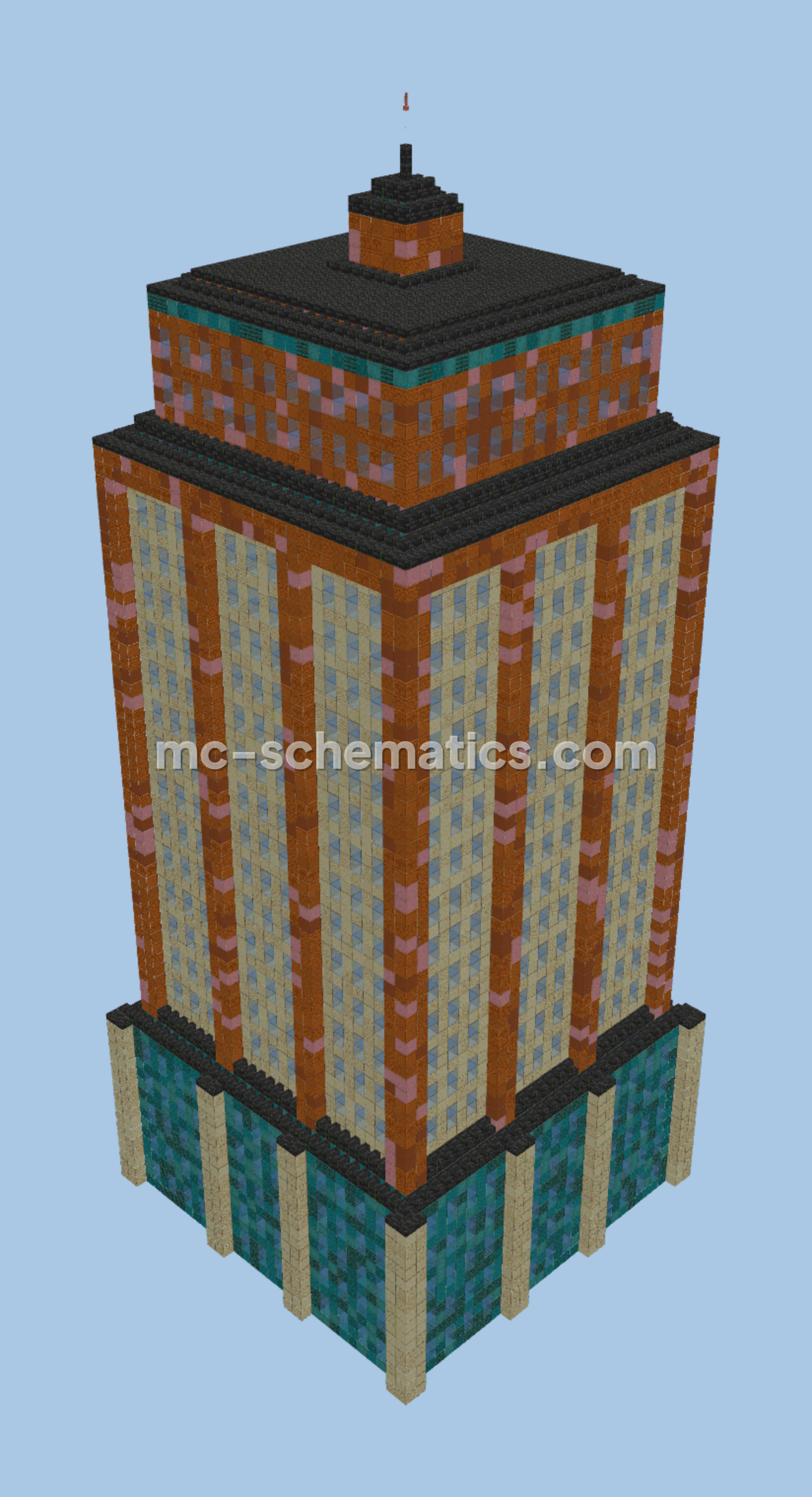 Modern Style Tower Minecraft schematic preview