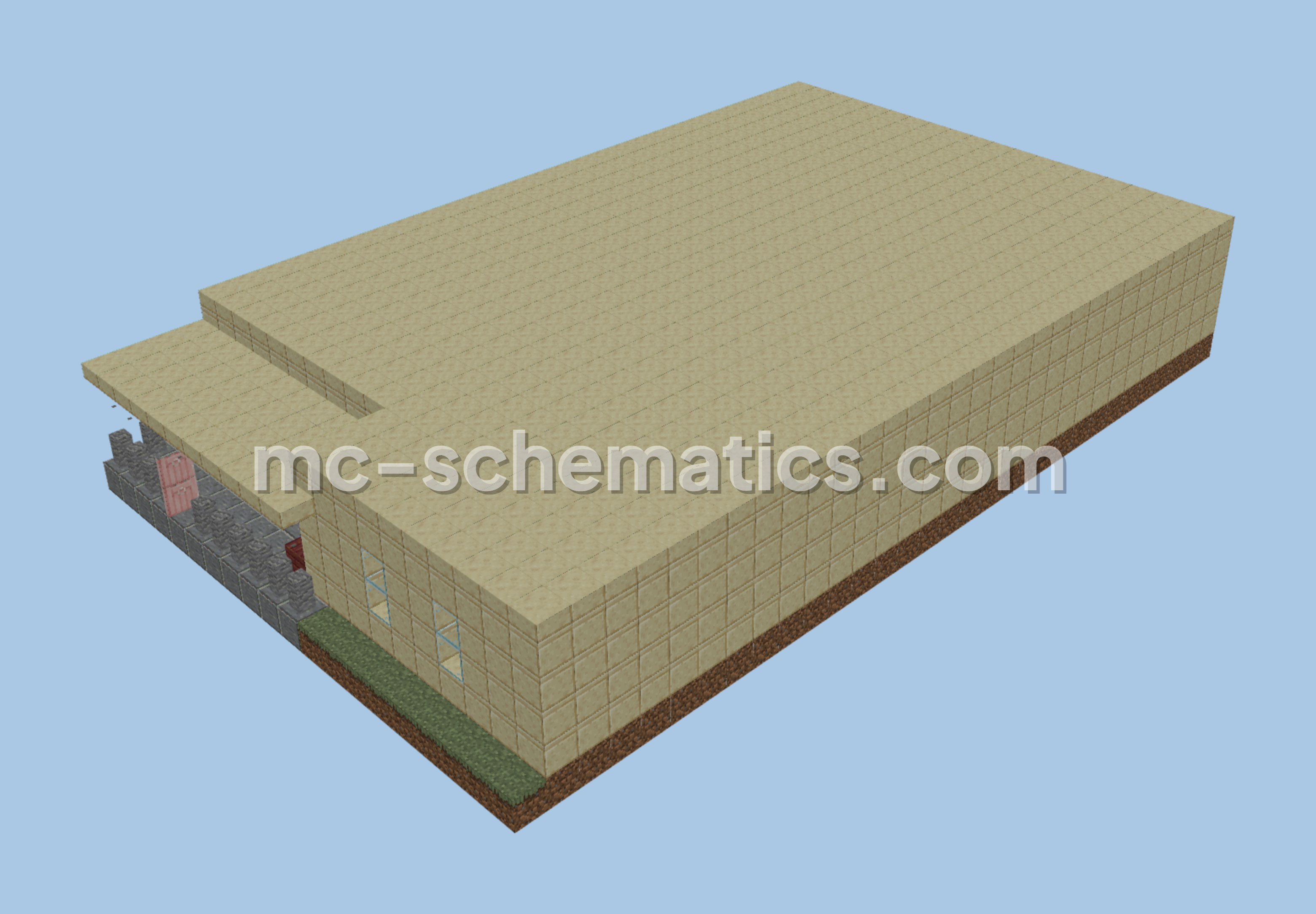 Modern Two Bedroom Apartment Minecraft schematic preview