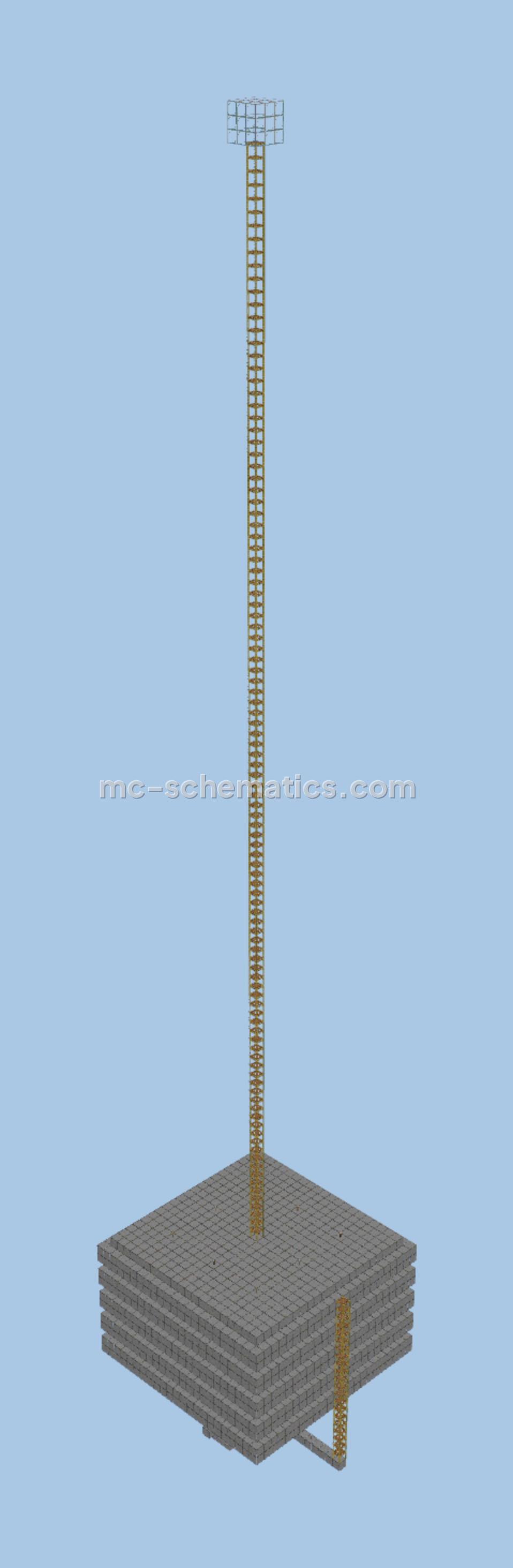Modular Automatic Gunpowder Farm Minecraft schematic preview