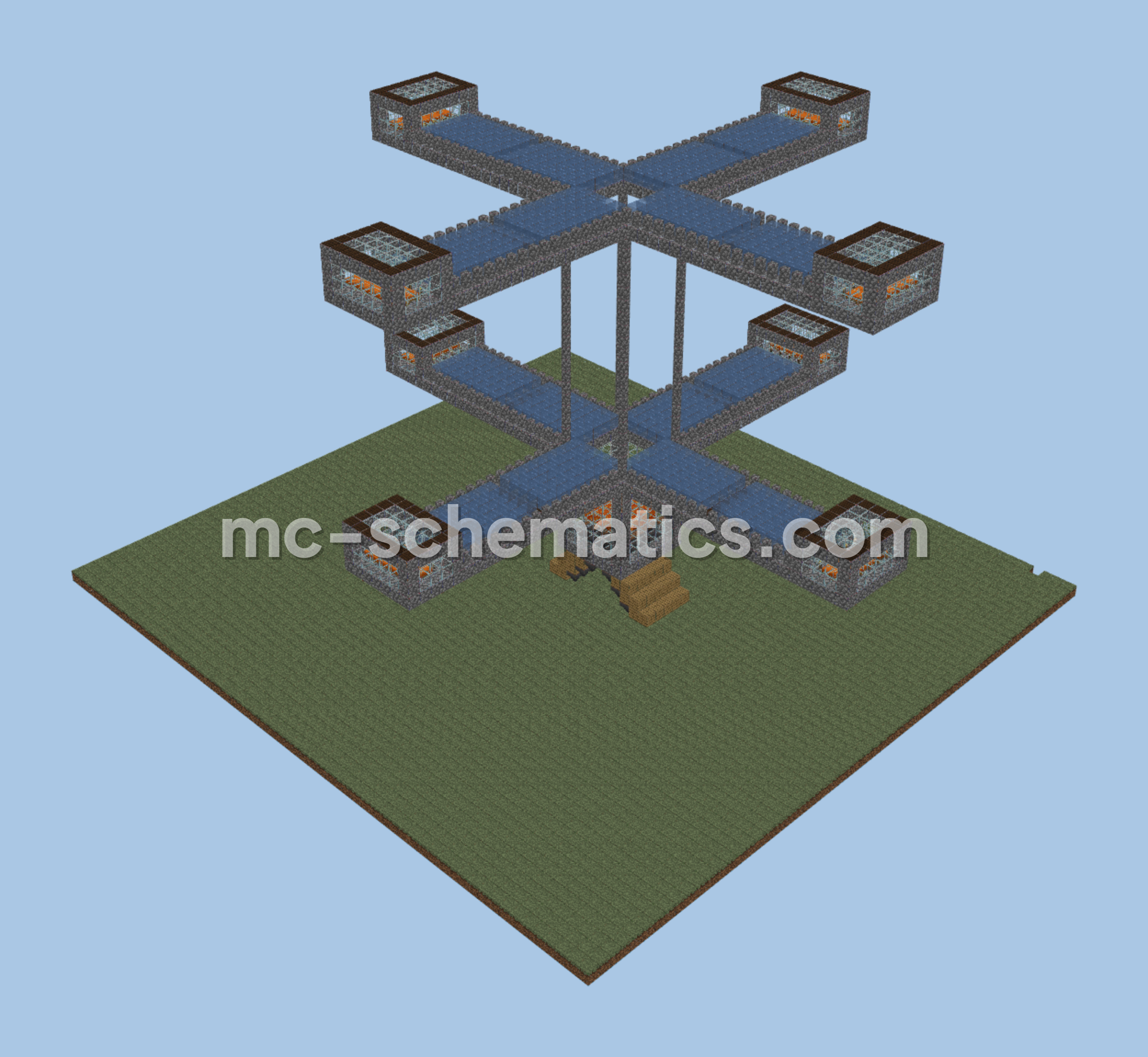 Modular Iron Farm for Minecraft Minecraft schematic