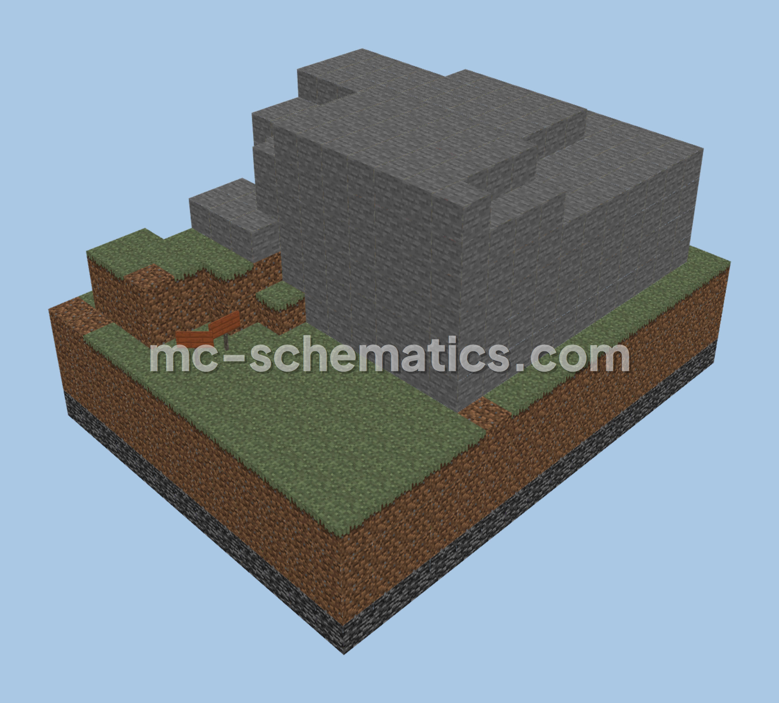 Mountain Secret Passage Minecraft schematic preview