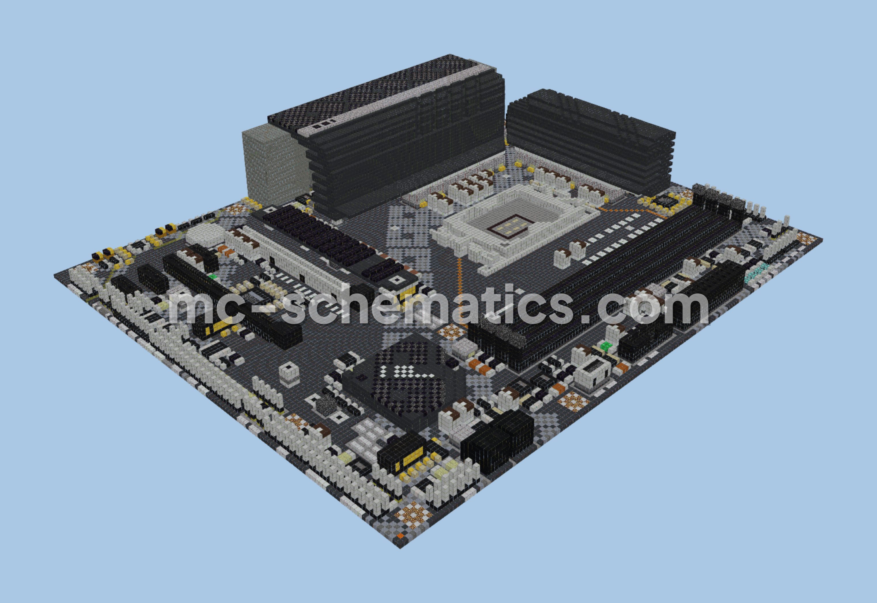 MSI PRO B660-A Motherboard Schematic Minecraft schematic preview