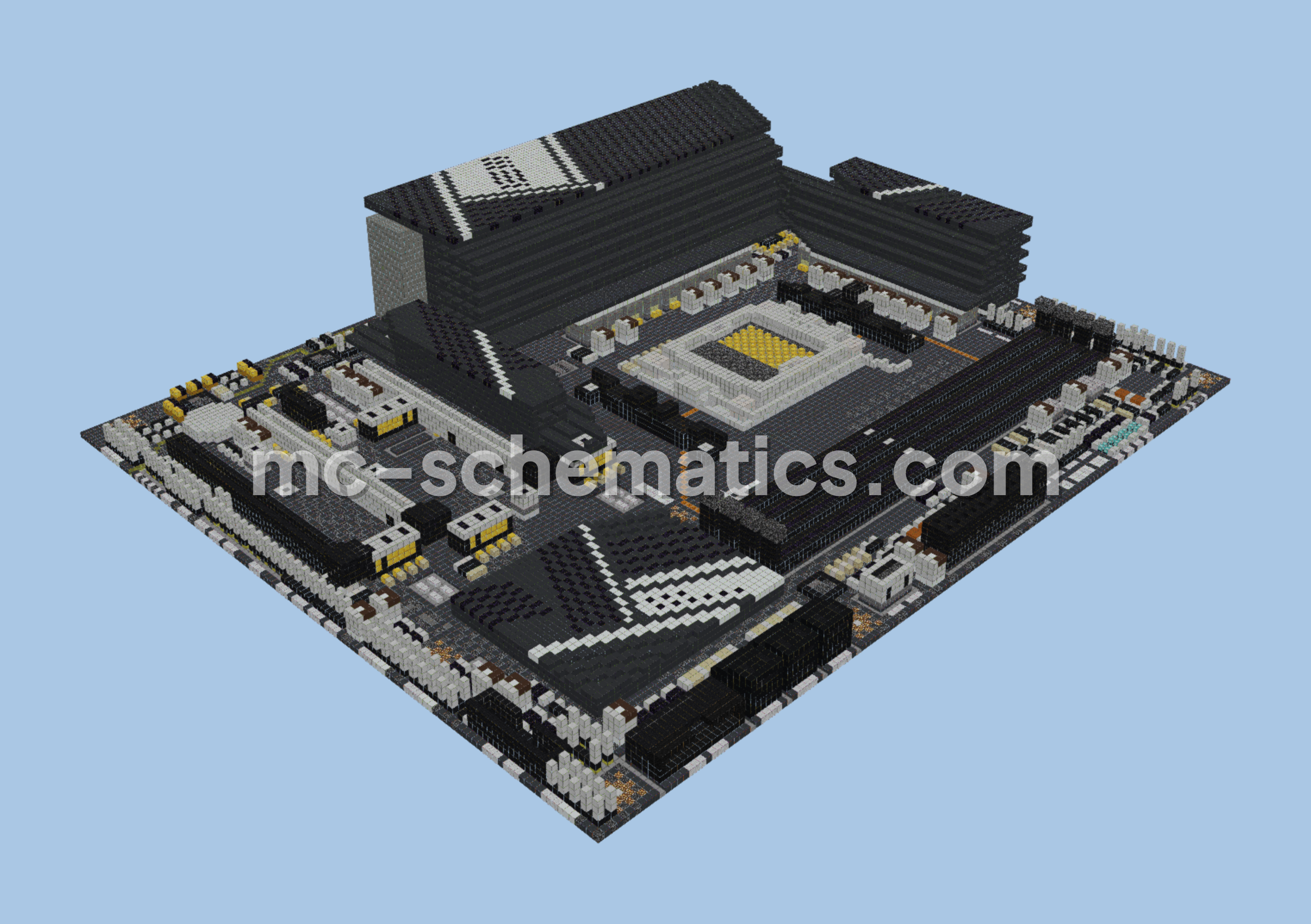 MSI PRO X670-P WIFI Motherboard Schematic Minecraft schematic preview