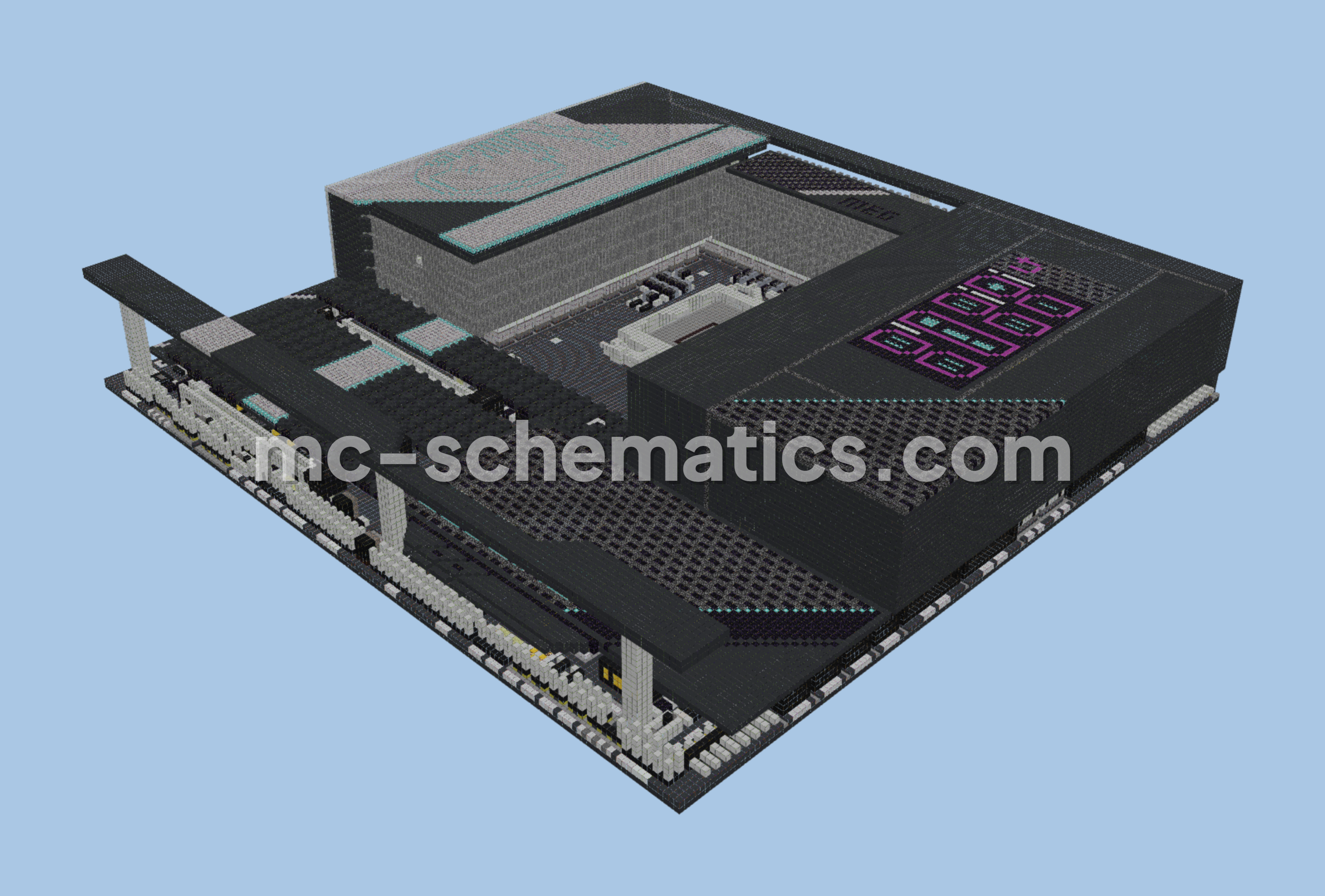 MSI Z690 Godlike Motherboard Build Minecraft schematic preview