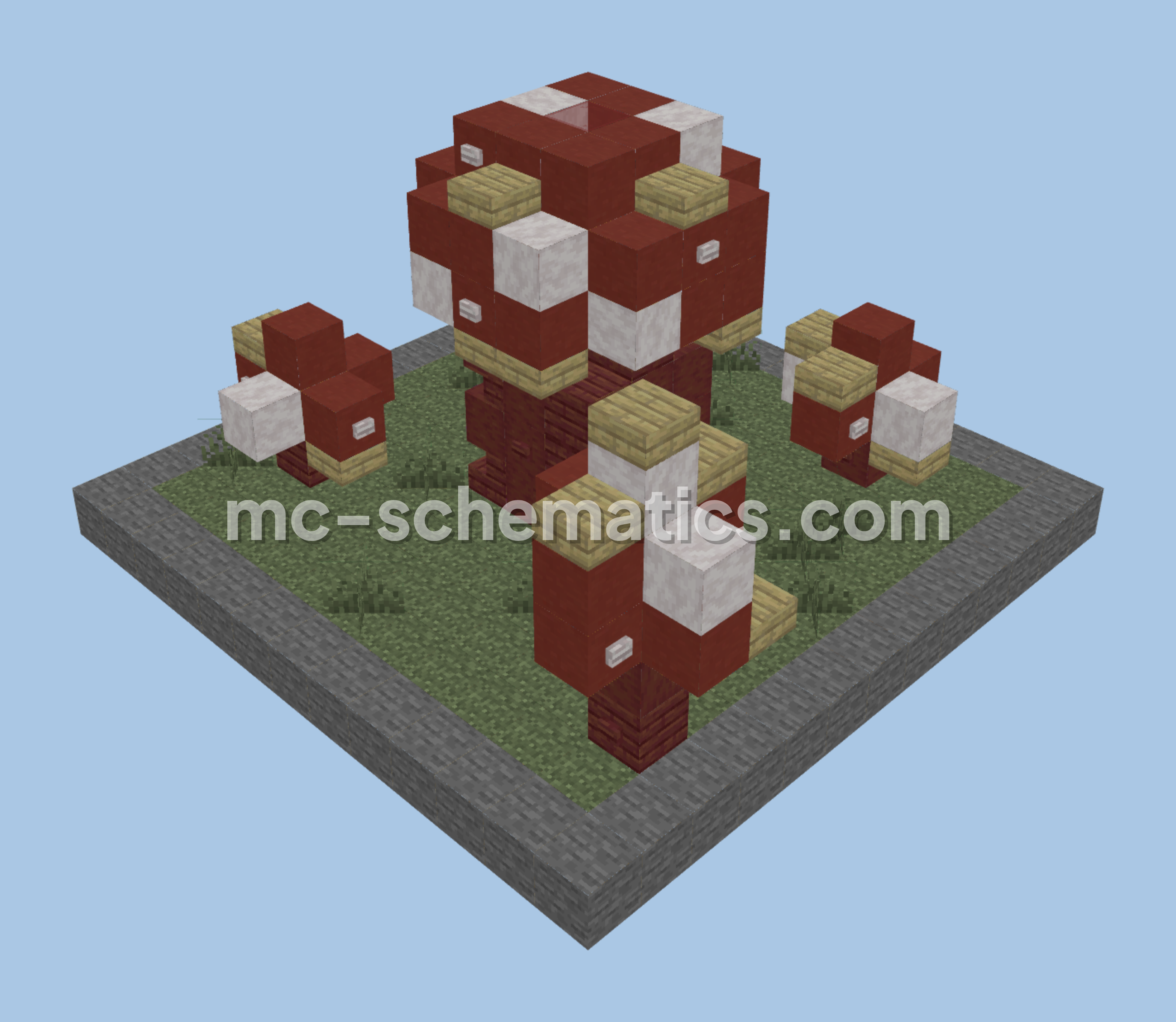 Mushroom Beacon Structure Minecraft schematic preview