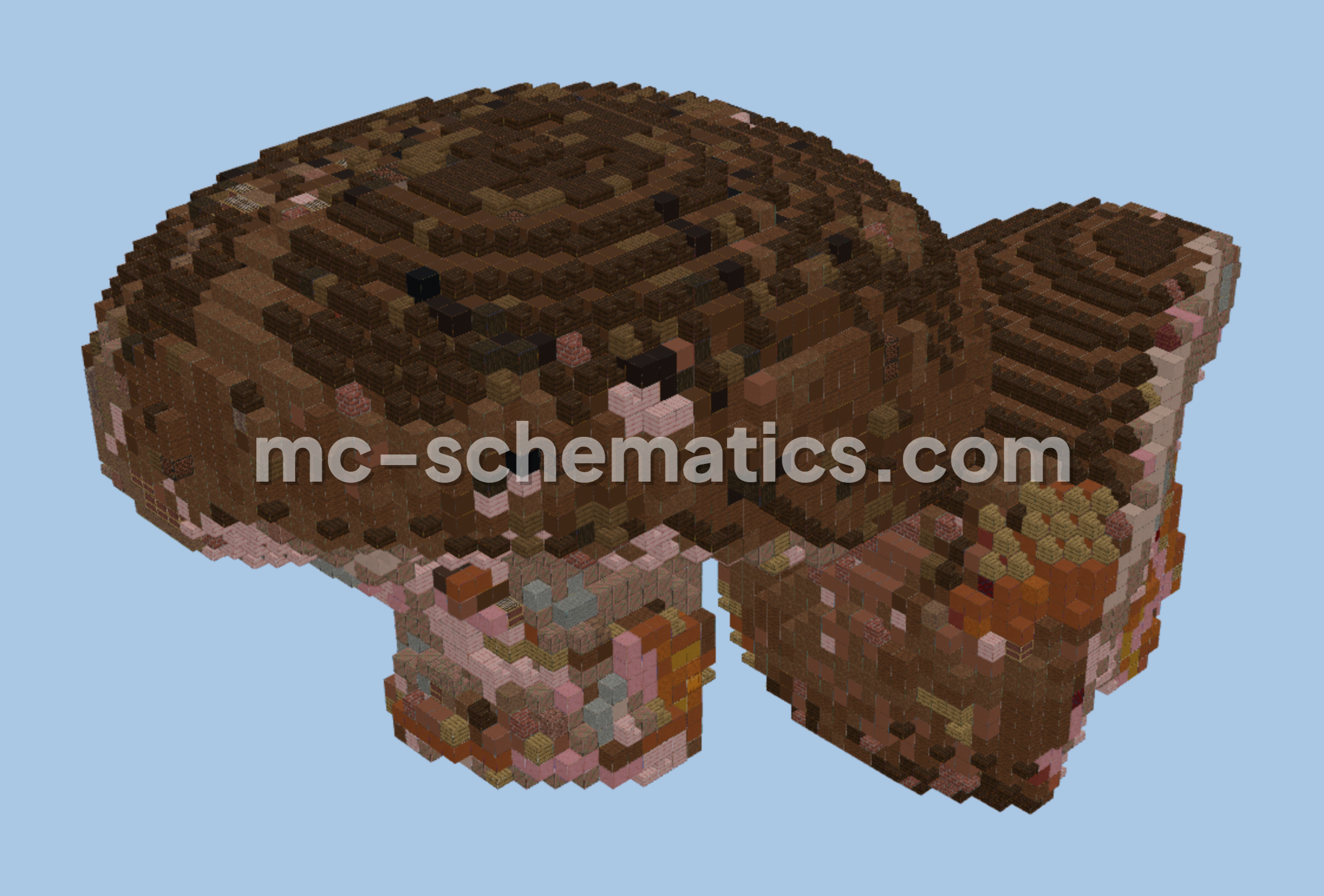 Mushroom House Minecraft schematic preview