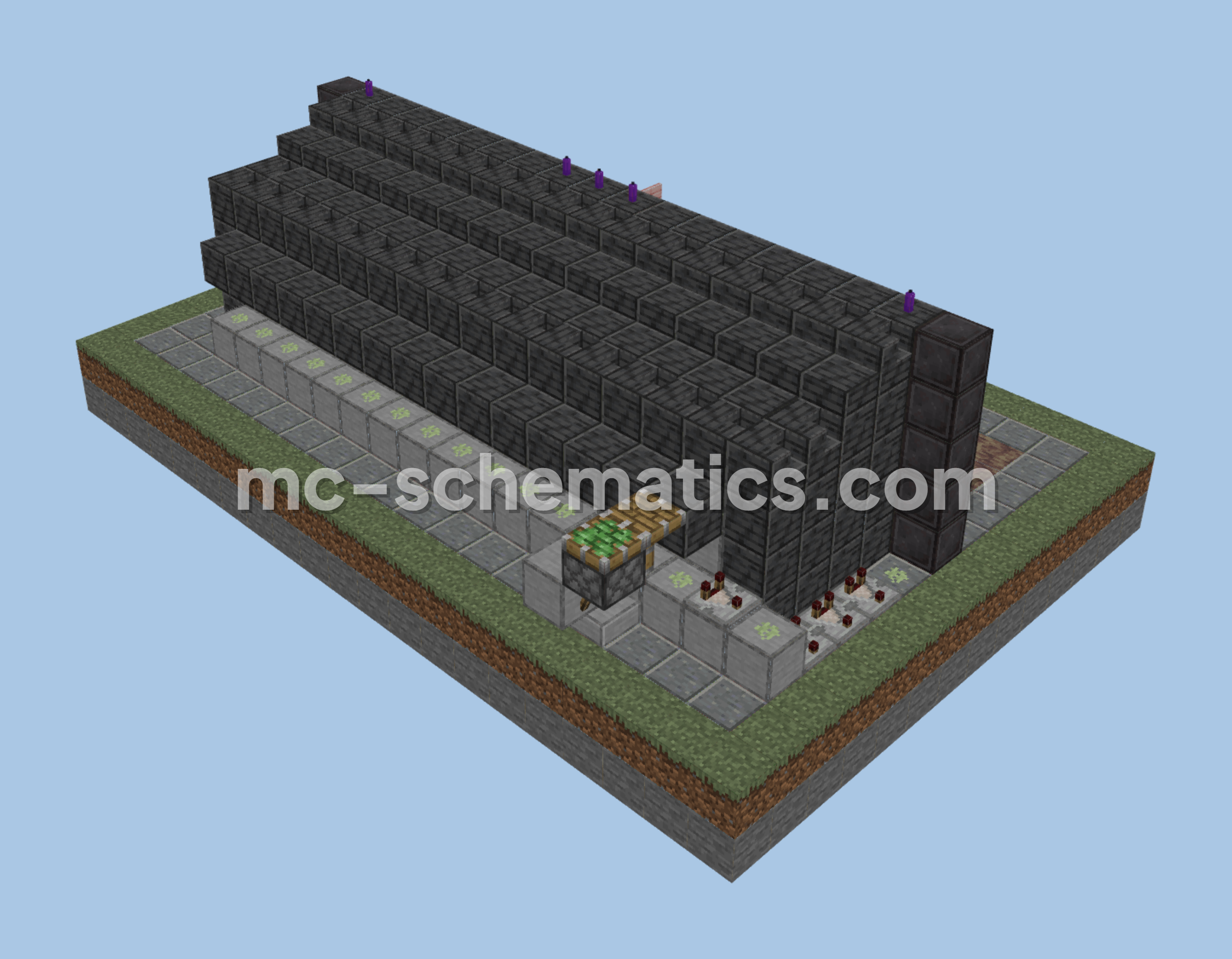 Music Record Detector With Turntable Minecraft schematic preview