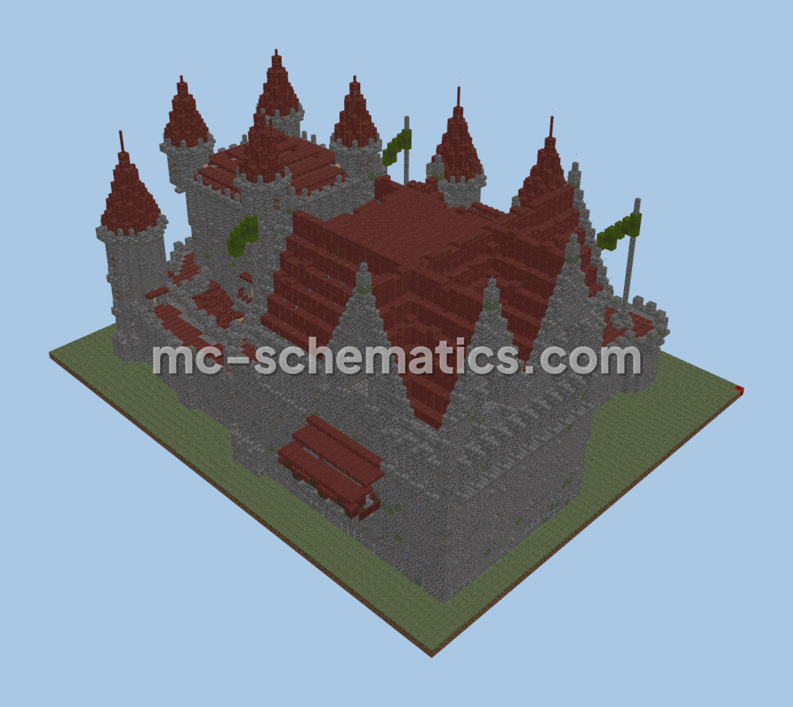 Mysterious Grimwood Castle Minecraft schematic preview