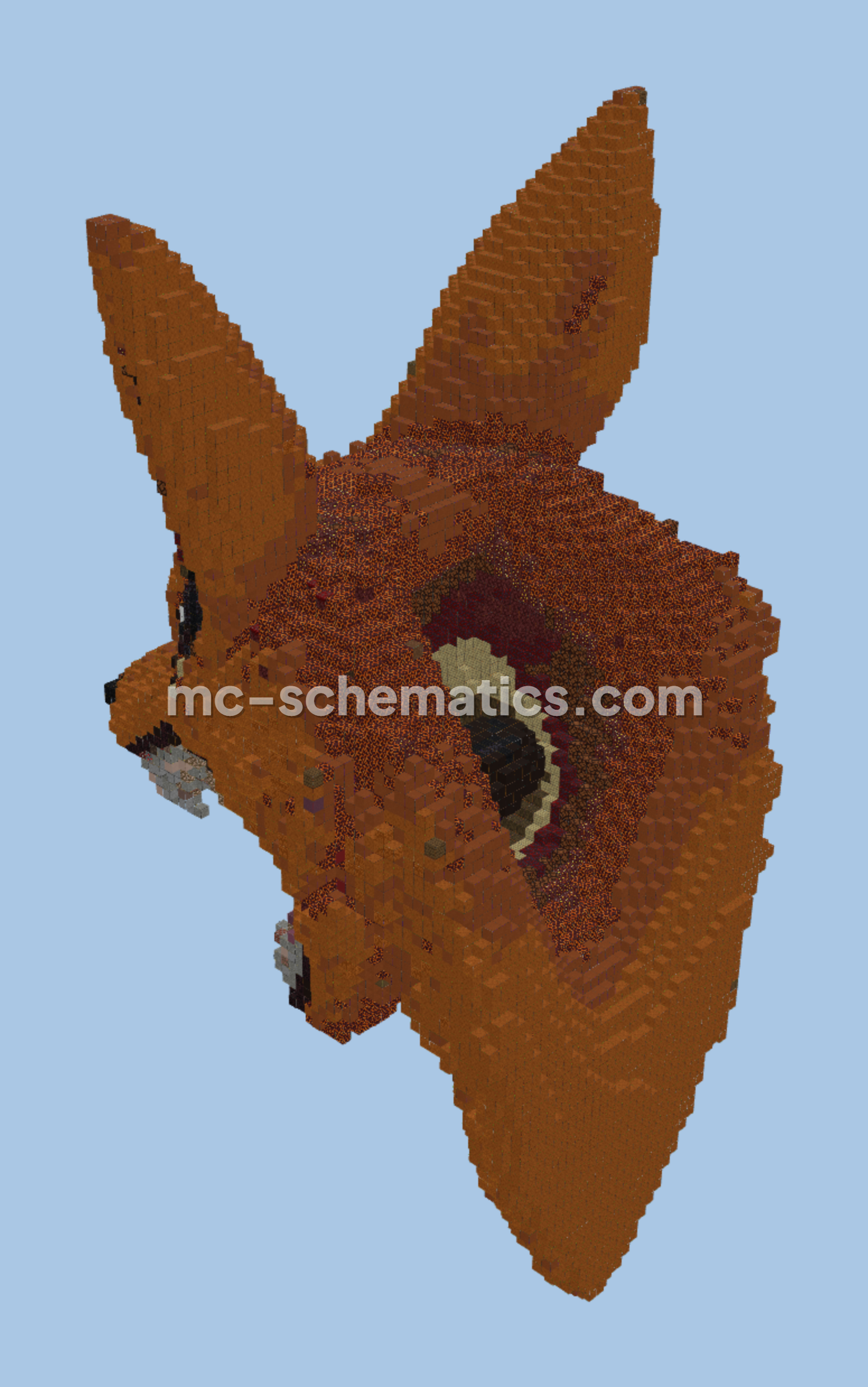 Naruto Kurama Nether Portal Minecraft schematic preview