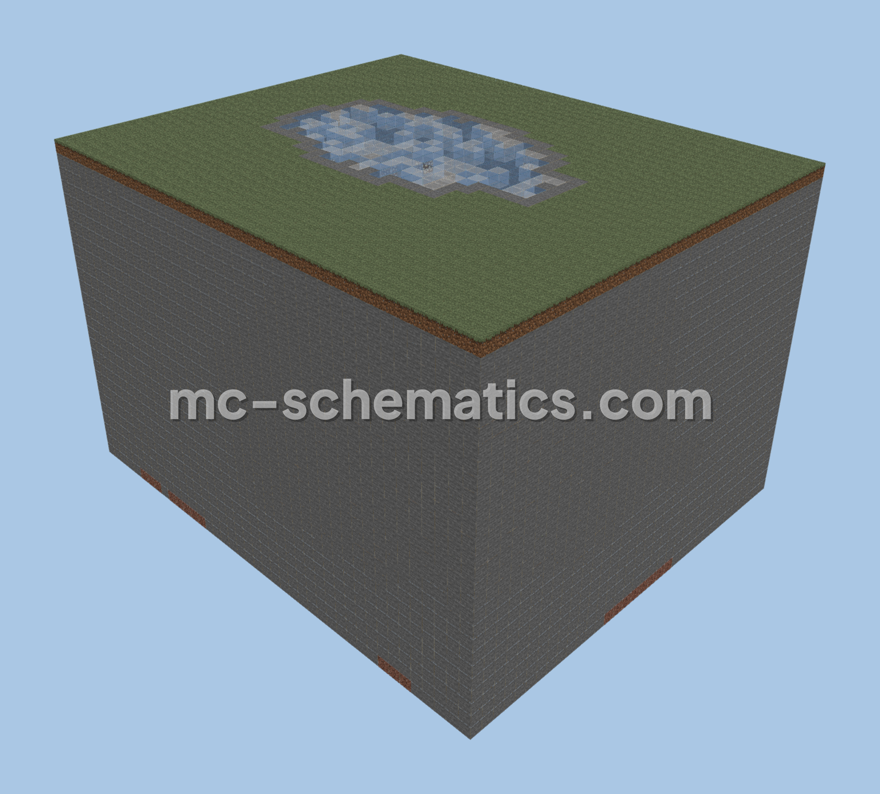Natural Cave Entrance Minecraft schematic preview