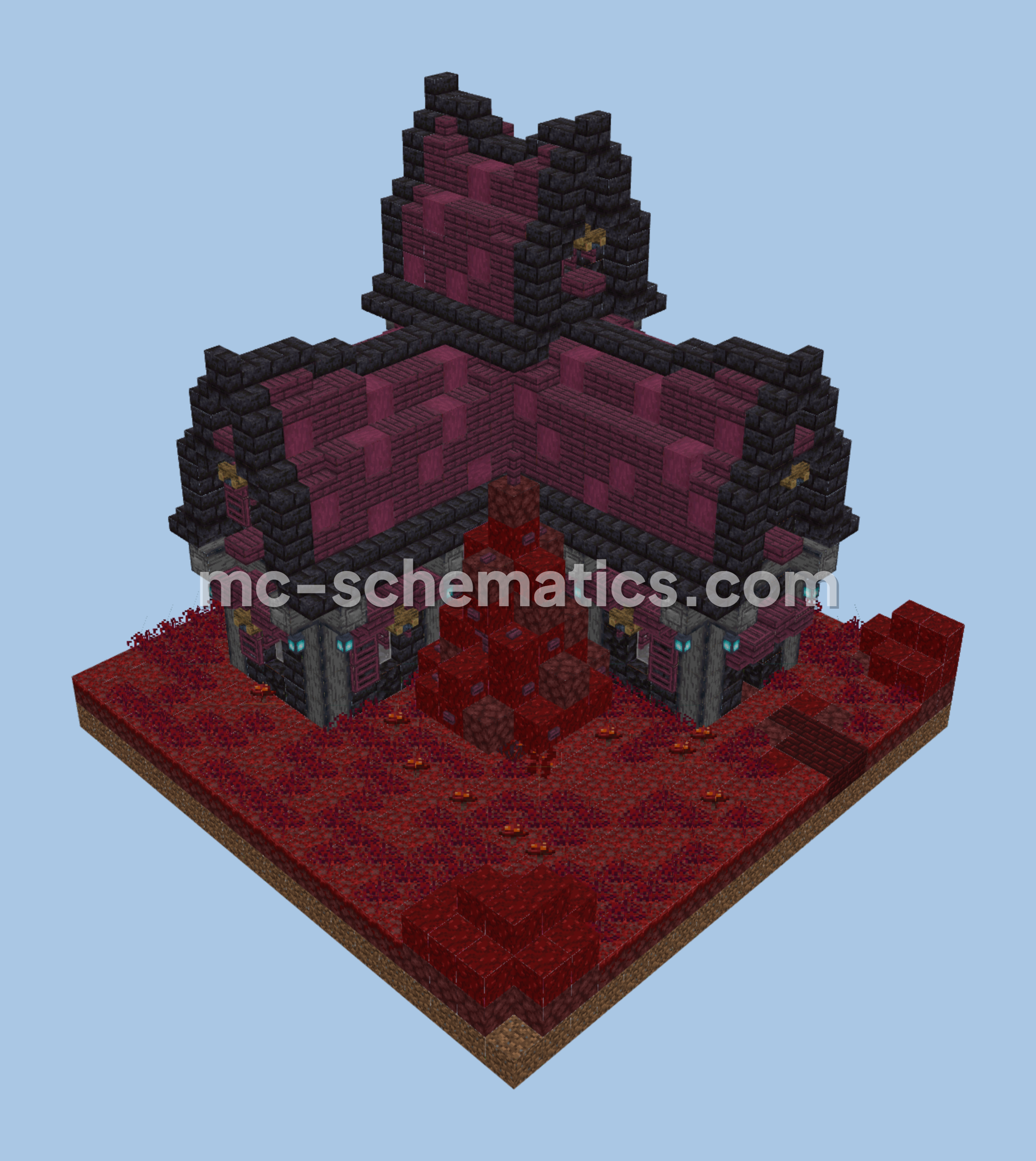 Nether Fantasy Dwelling Minecraft schematic preview
