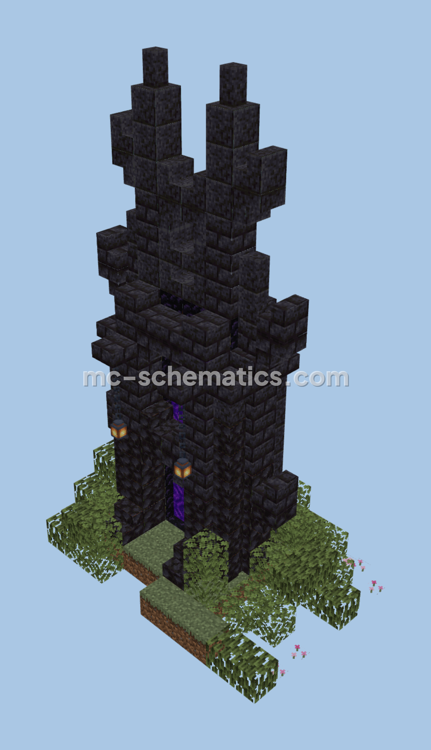 Nether Portal Decor Minecraft schematic preview