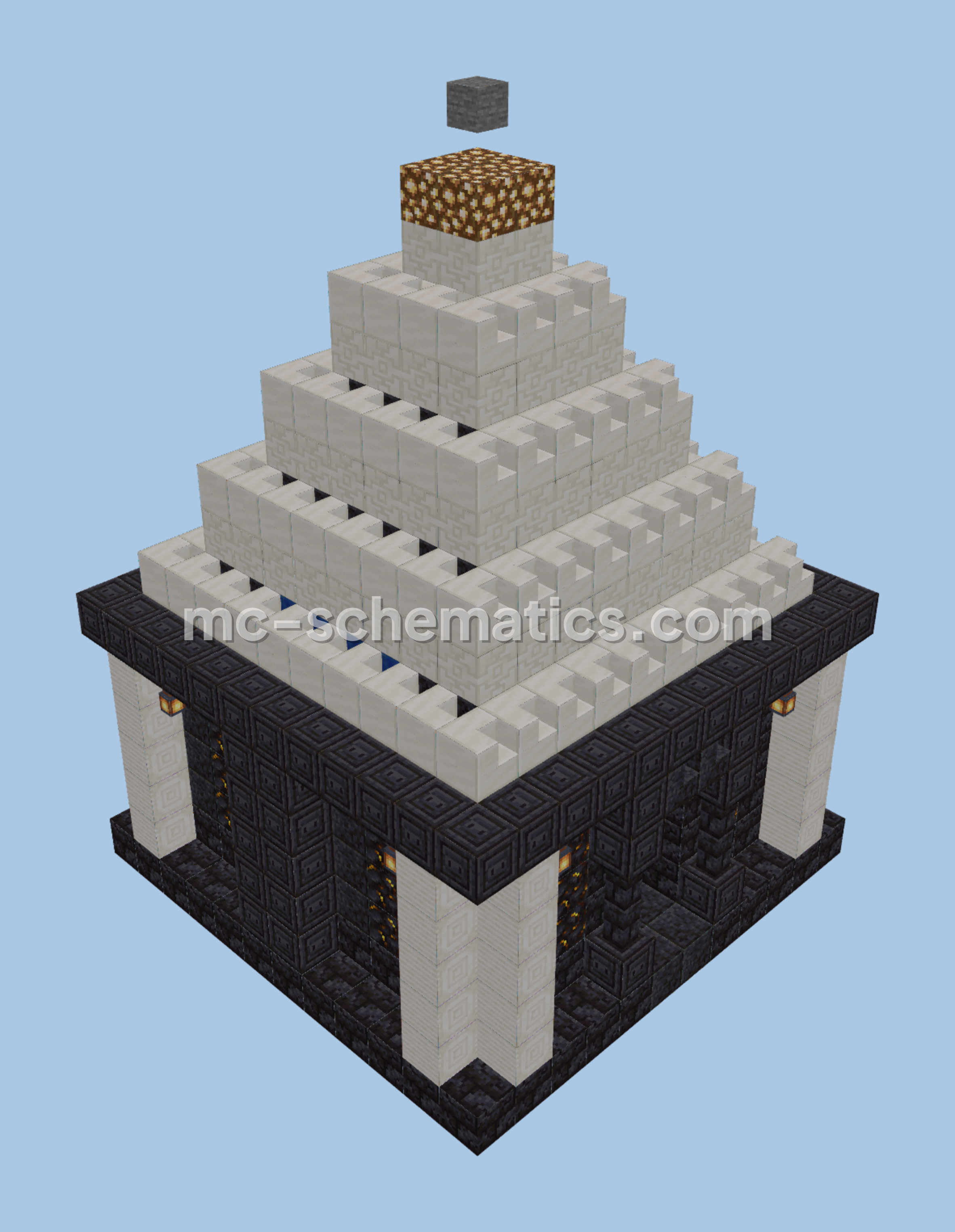 Nether Portal Exit Blackstone Structure Minecraft schematic preview