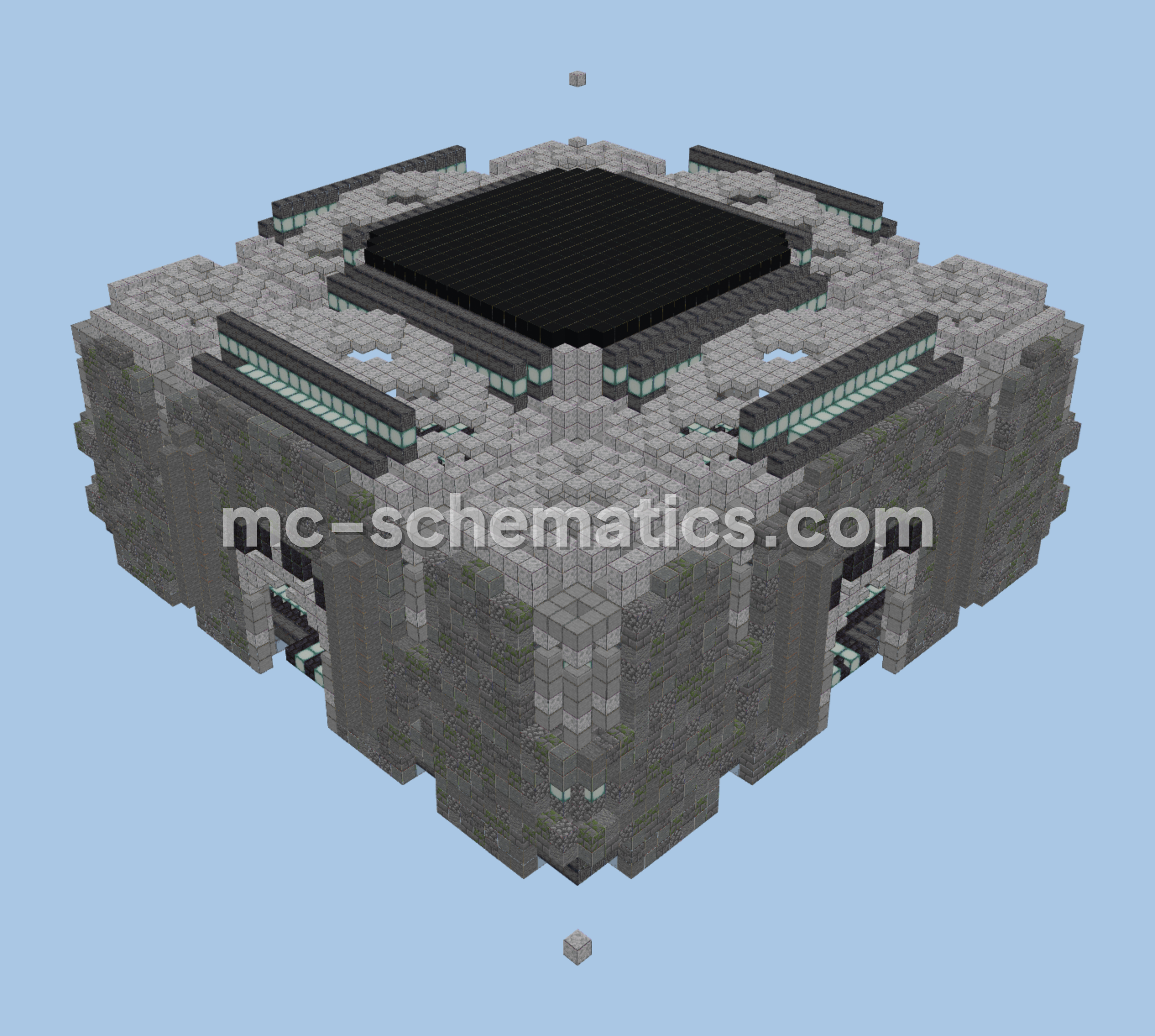 Nether Transportation Hub Minecraft schematic preview