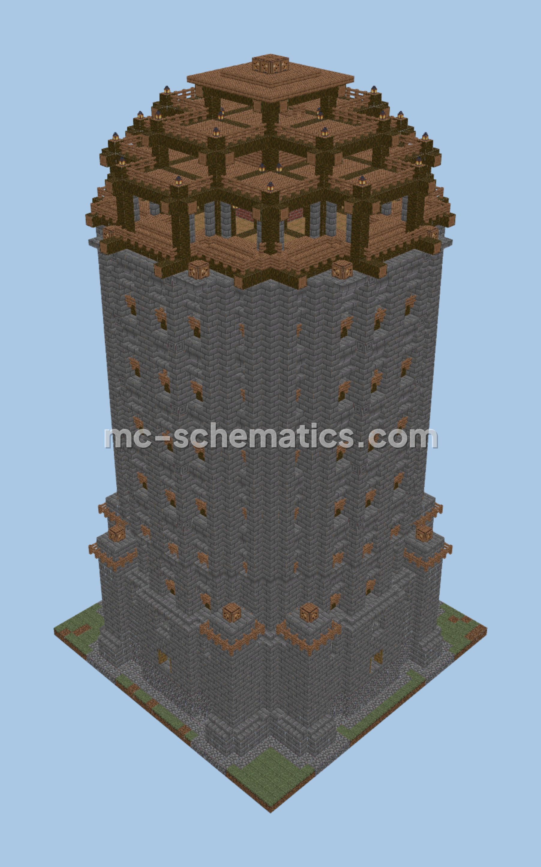 NewWorld Burgfried Castle Tower Minecraft schematic preview