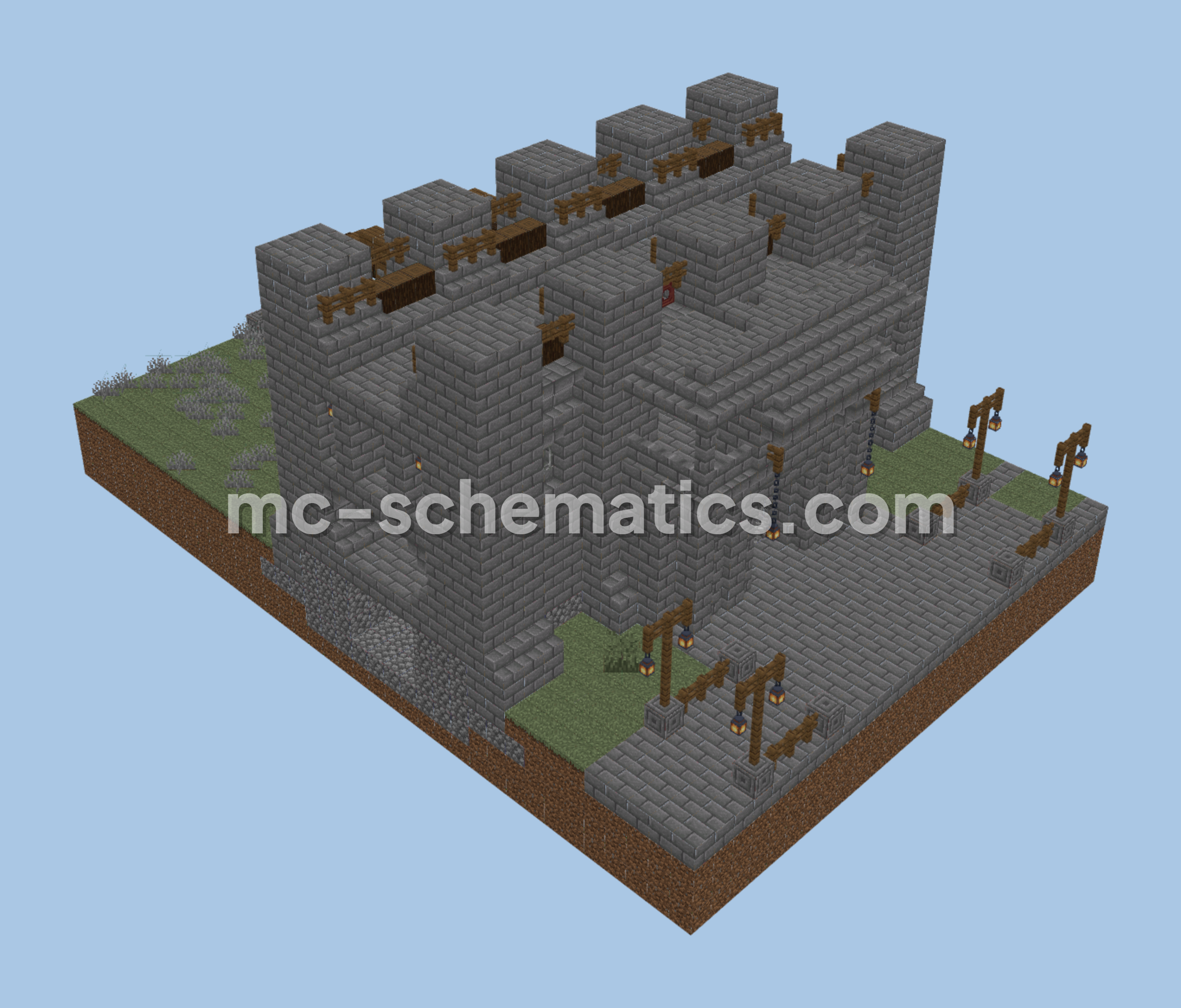 NewWorld Gate Structure Minecraft schematic preview