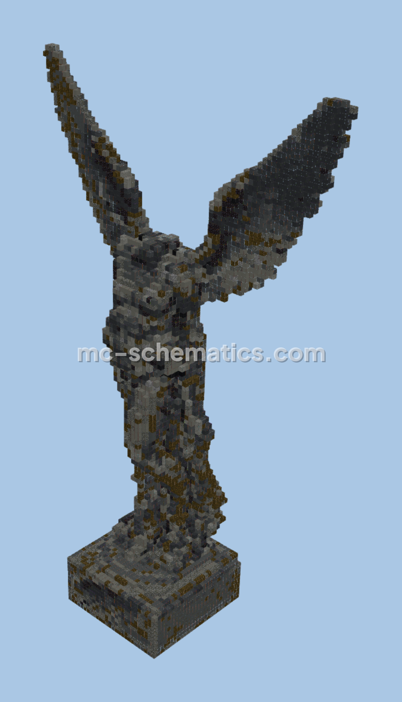 Nike of Samothrace Statue Minecraft schematic preview