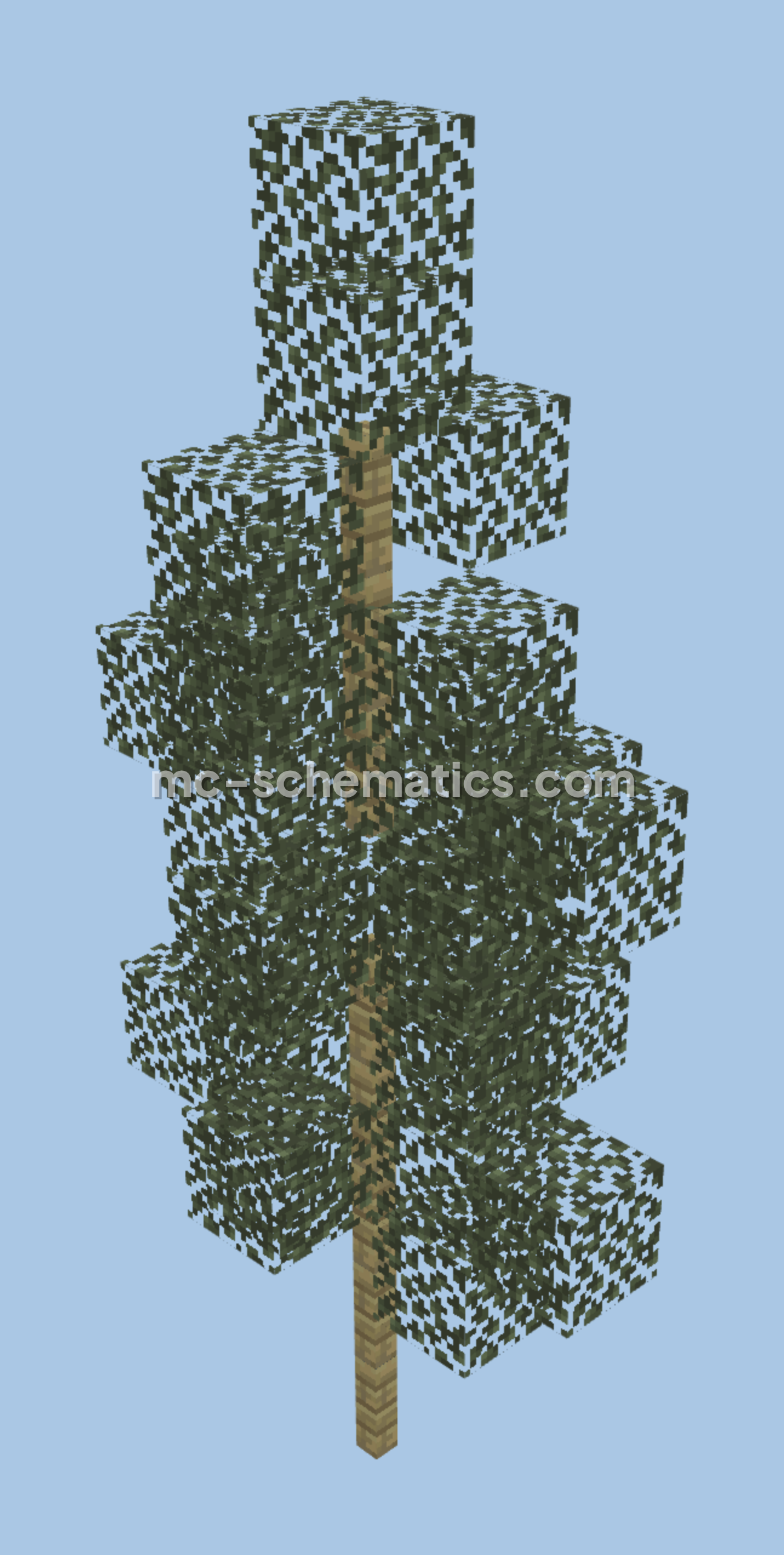 Normal Decoration Tree Pack Minecraft schematic preview