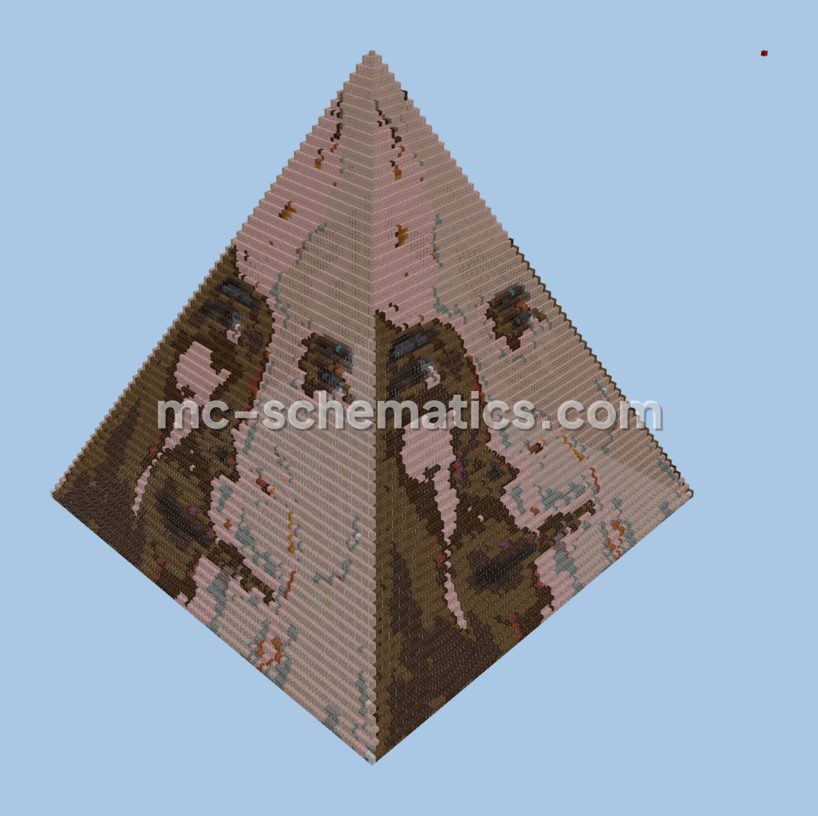 Obama Pyramid Structure Minecraft schematic preview