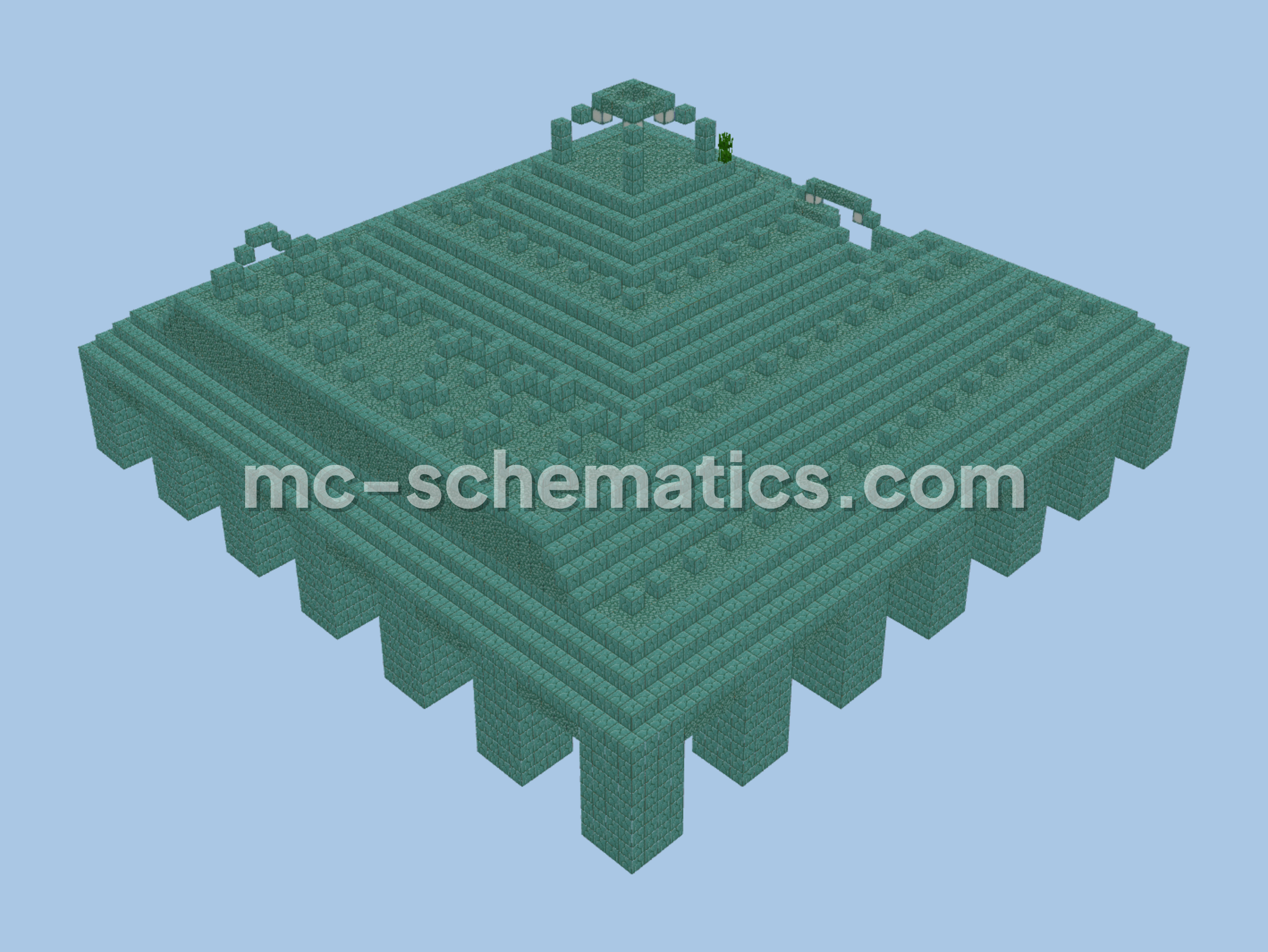 Ocean Monument Replica Minecraft schematic preview