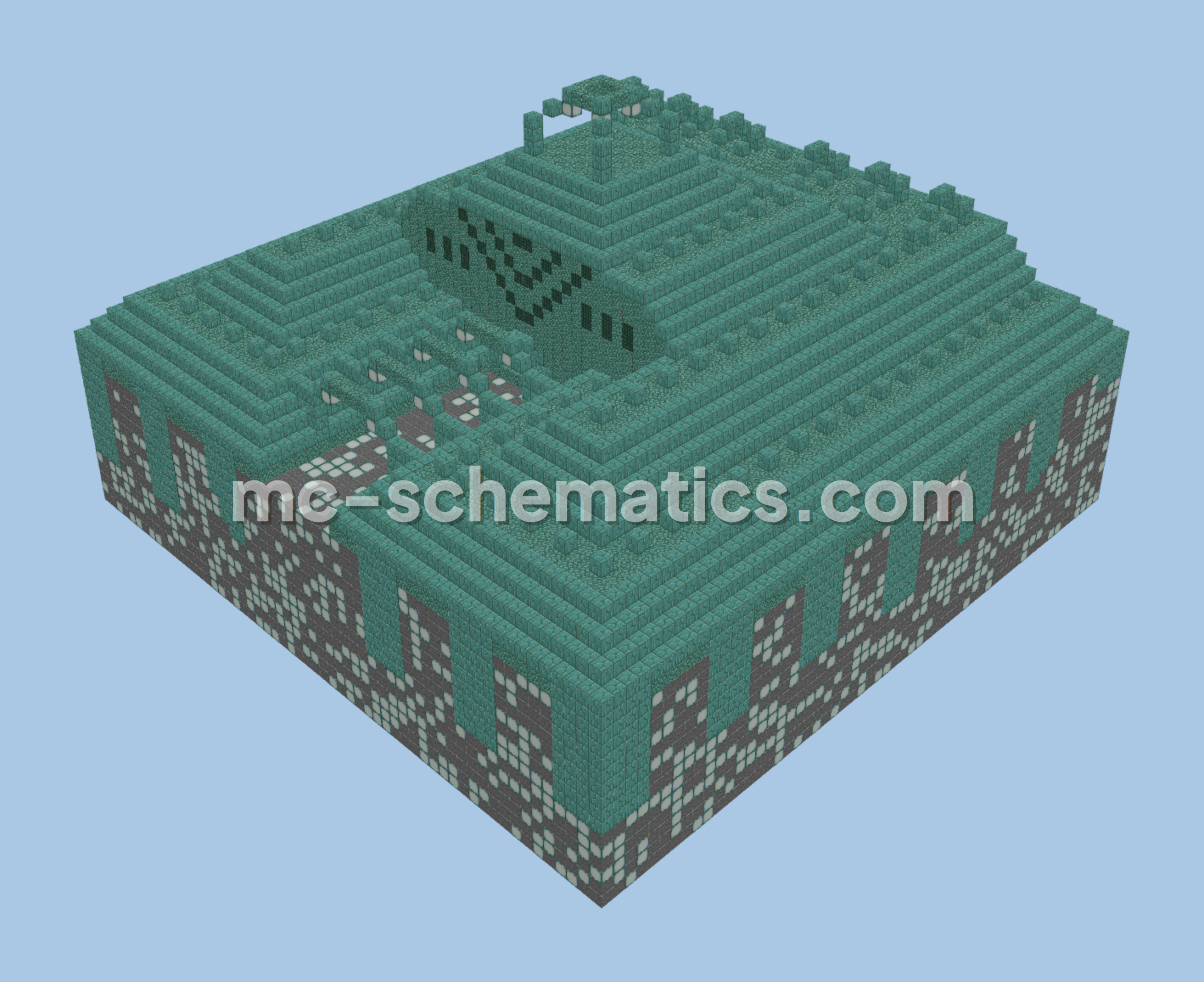 Ocean Monument Schematic Minecraft schematic preview
