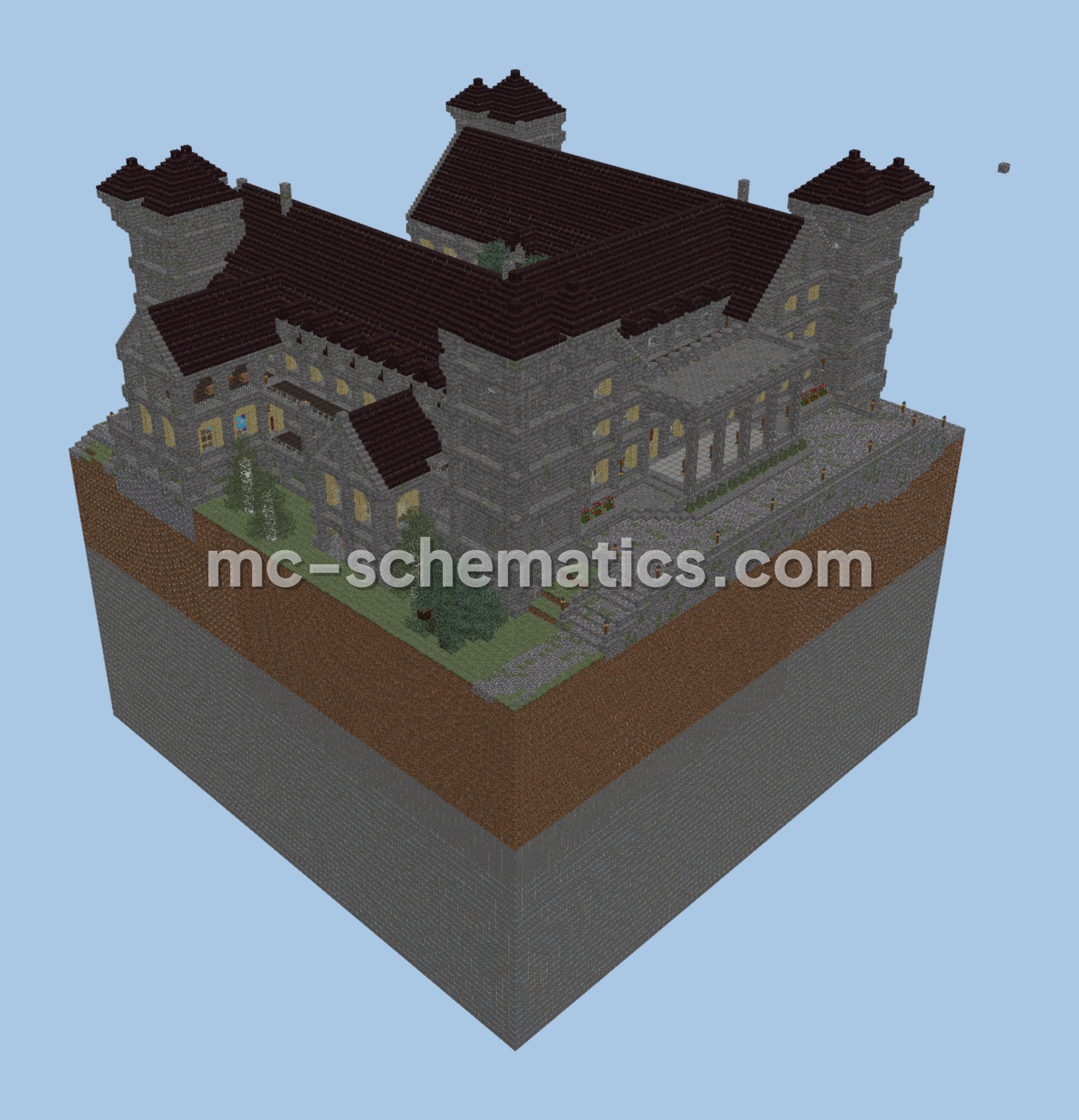 Olaf Castle Build Minecraft schematic preview