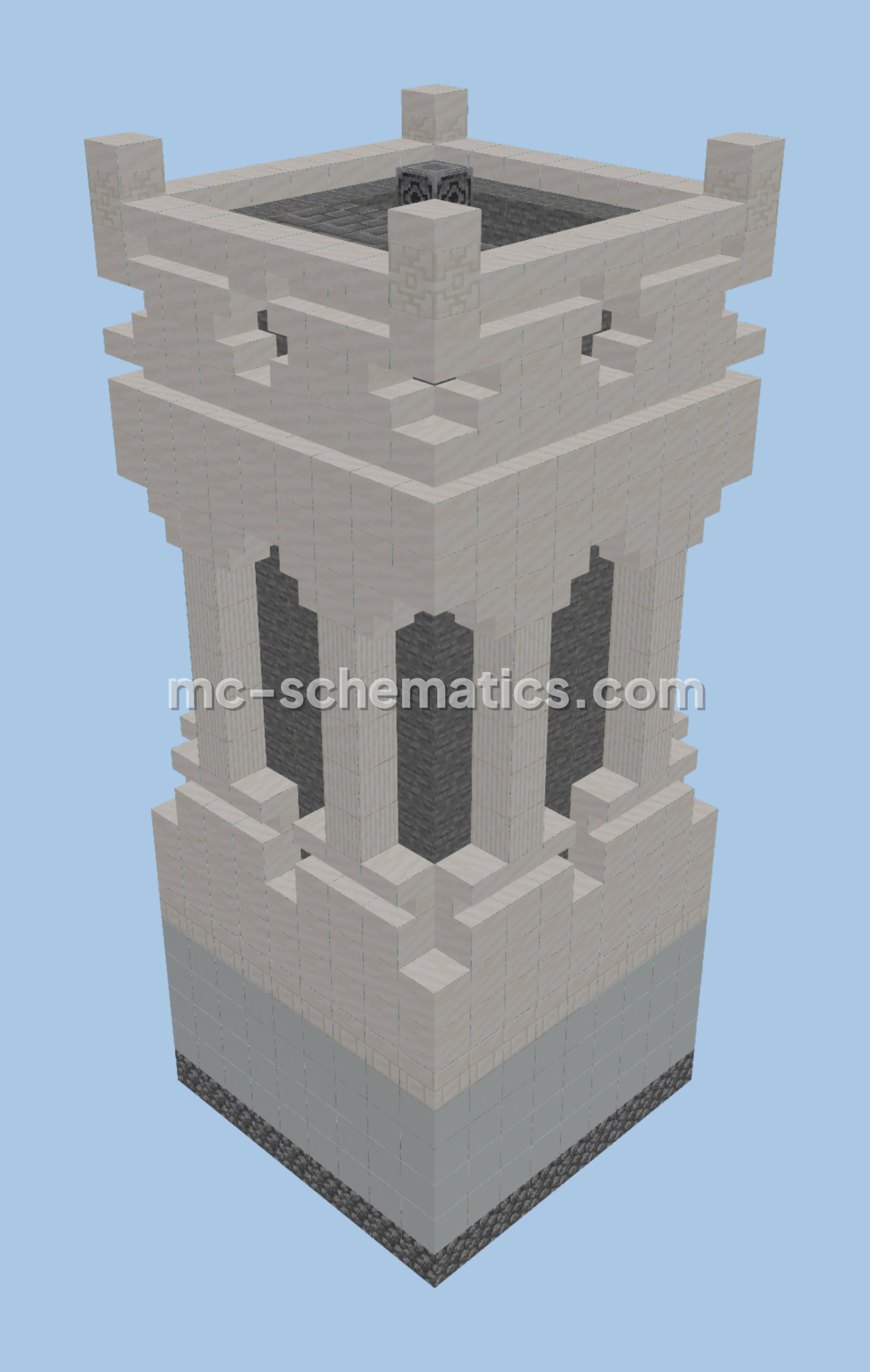 Old World Elf Tower Minecraft schematic preview