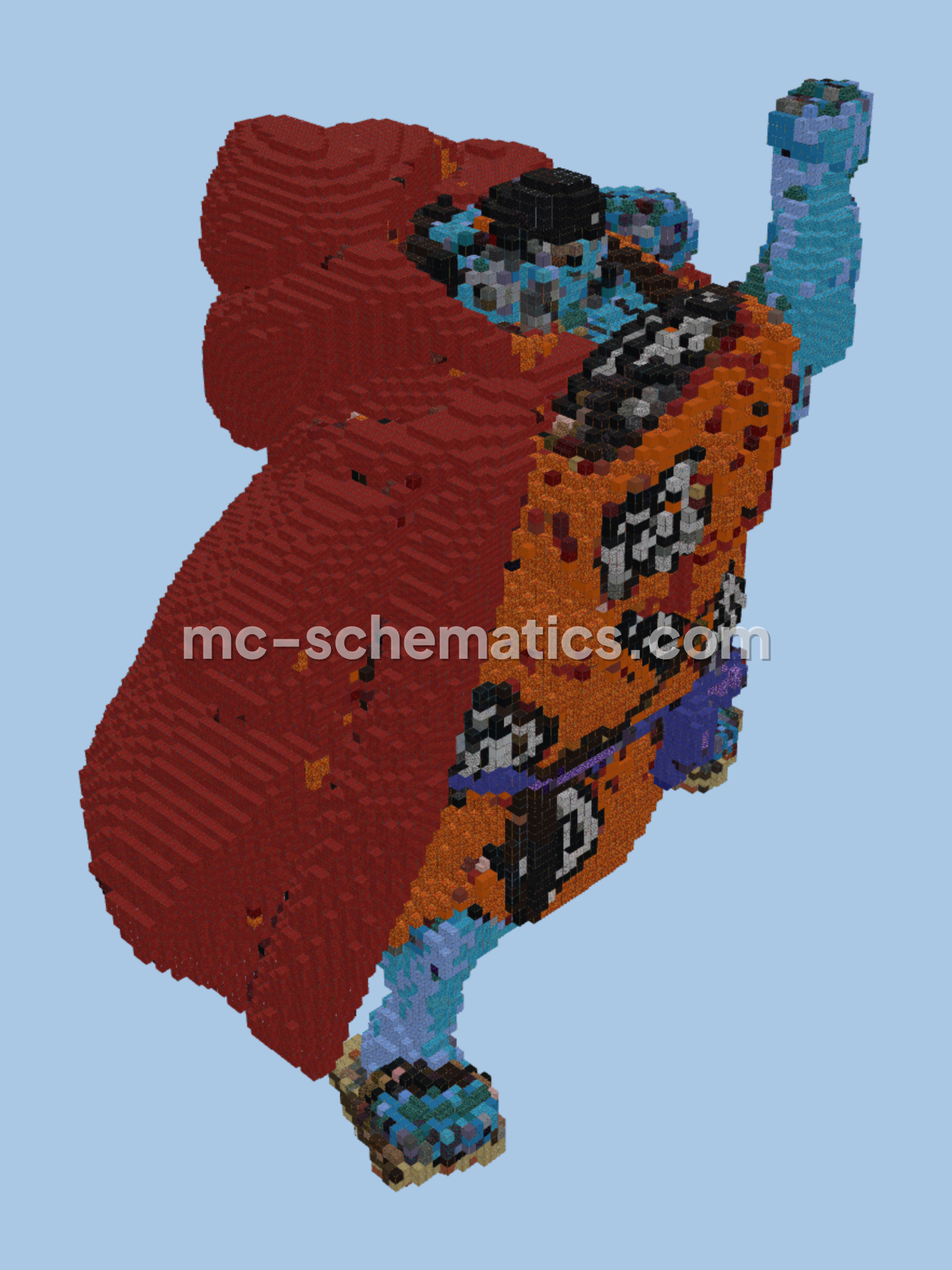 One Piece Jinbe Statue Minecraft schematic preview