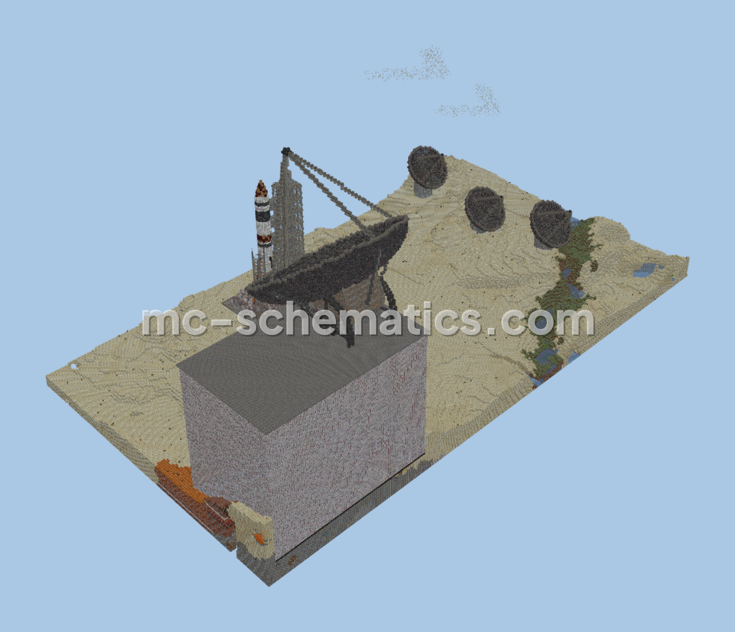 Orion Aerospace World And Schematic Build Minecraft schematic preview