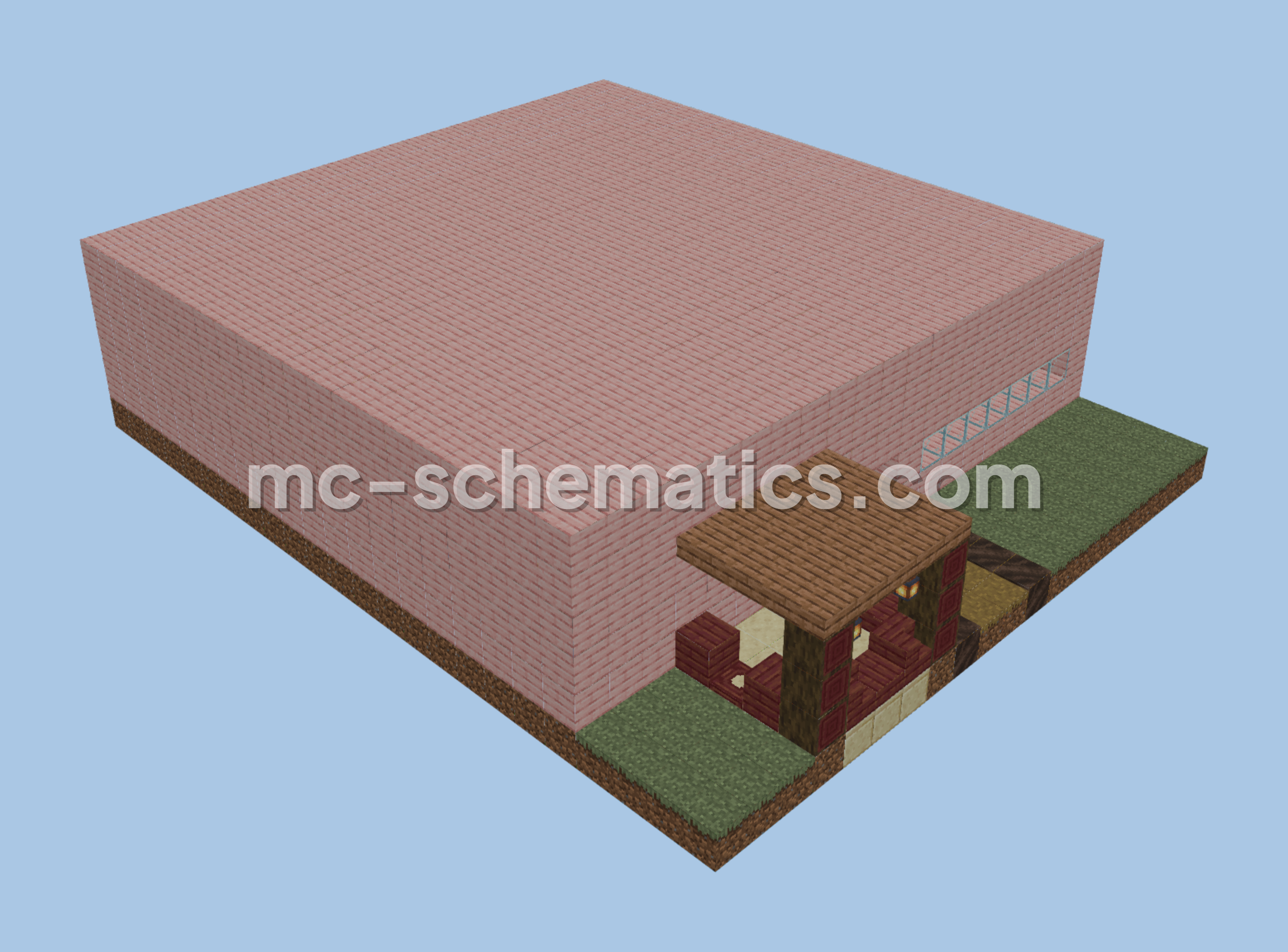 Orphanage Building Minecraft schematic preview