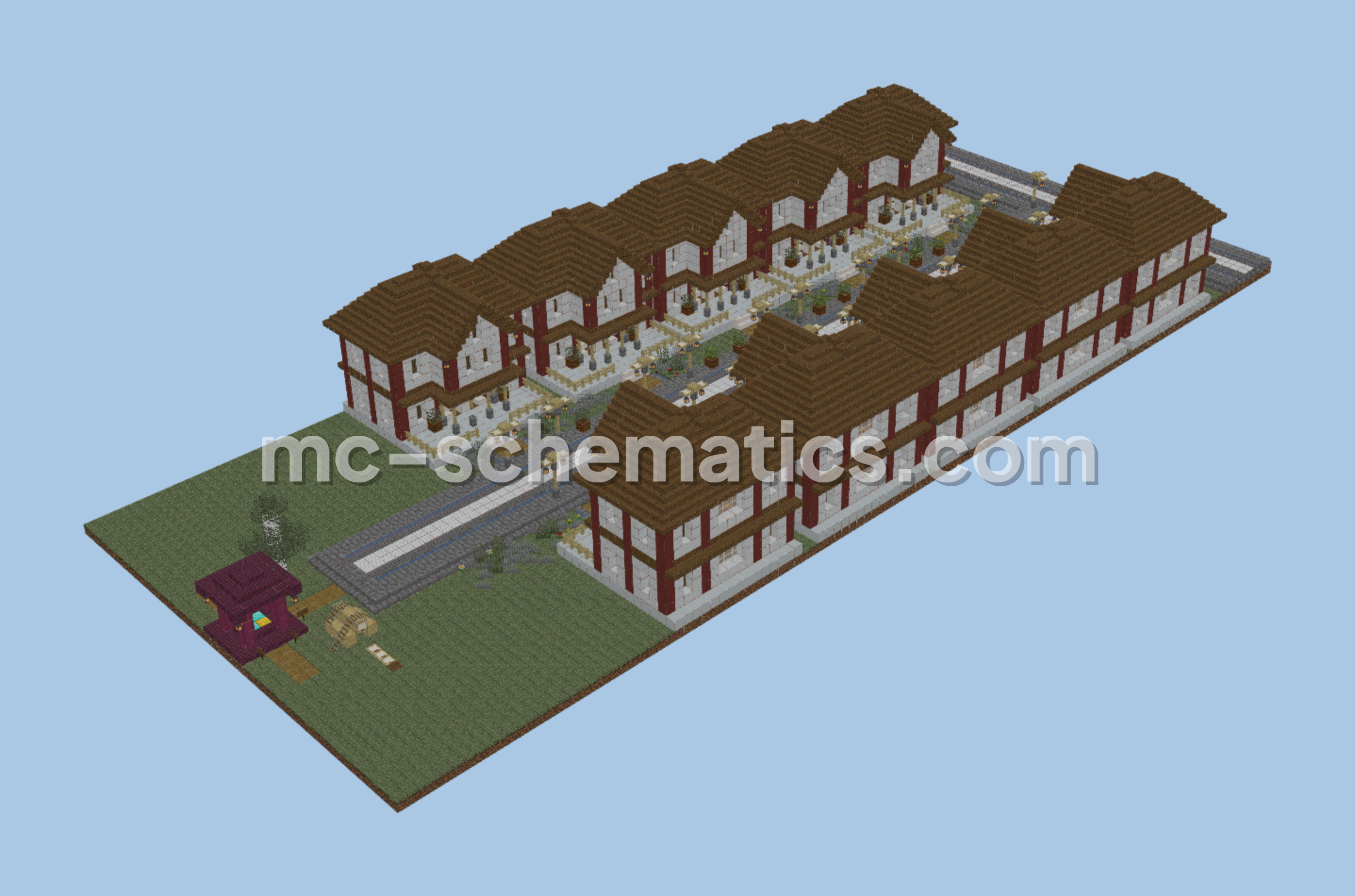 Ottoman Town Structure Minecraft schematic preview